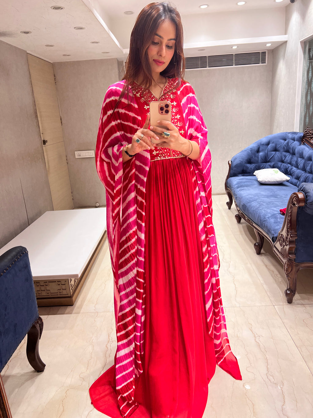 Lehriya Indo-western suit