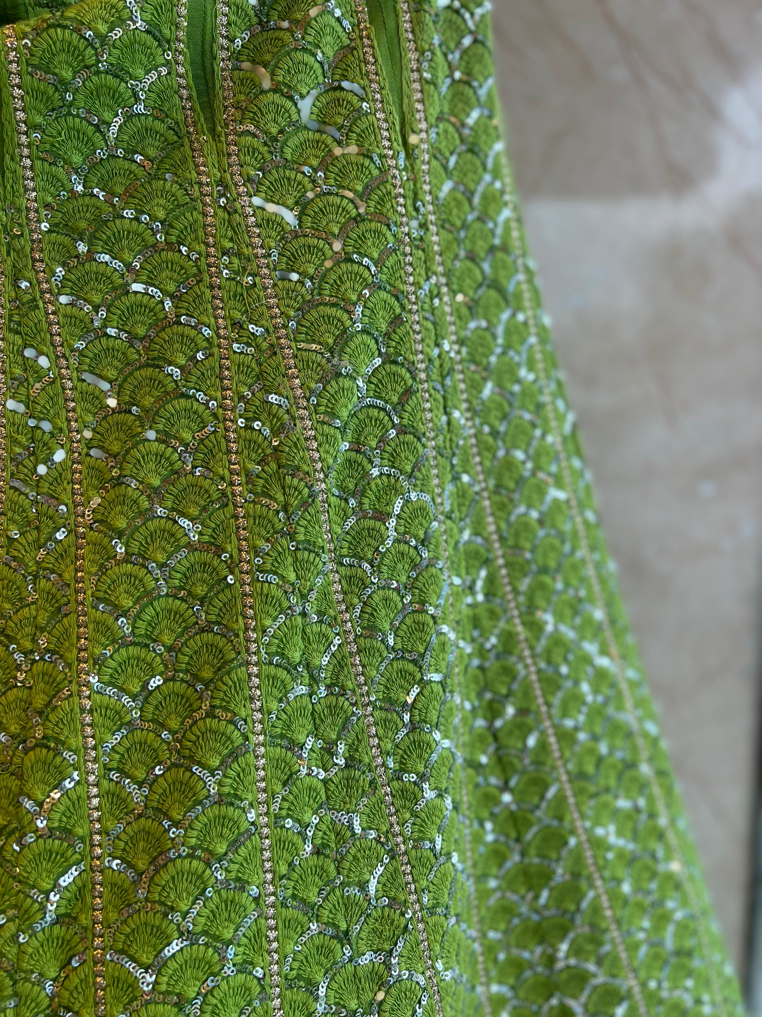 Lucknowi sequins Lehenga set