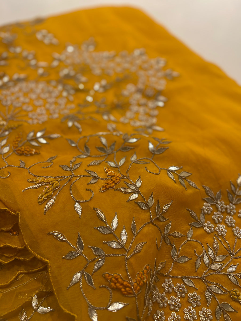 Organza gotapatti saree