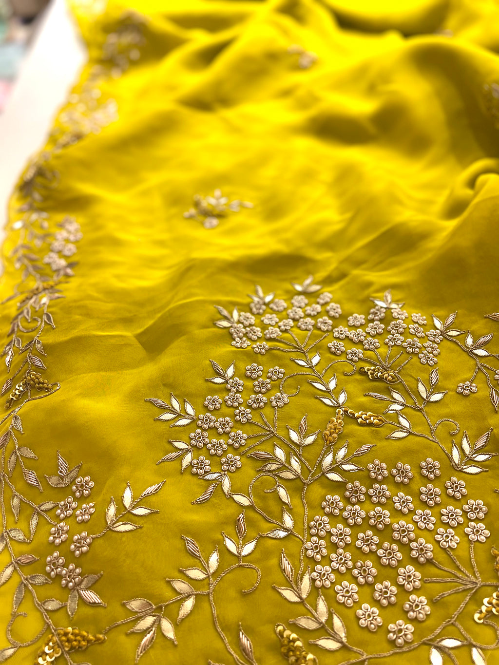 Princess Belle Yellow saree