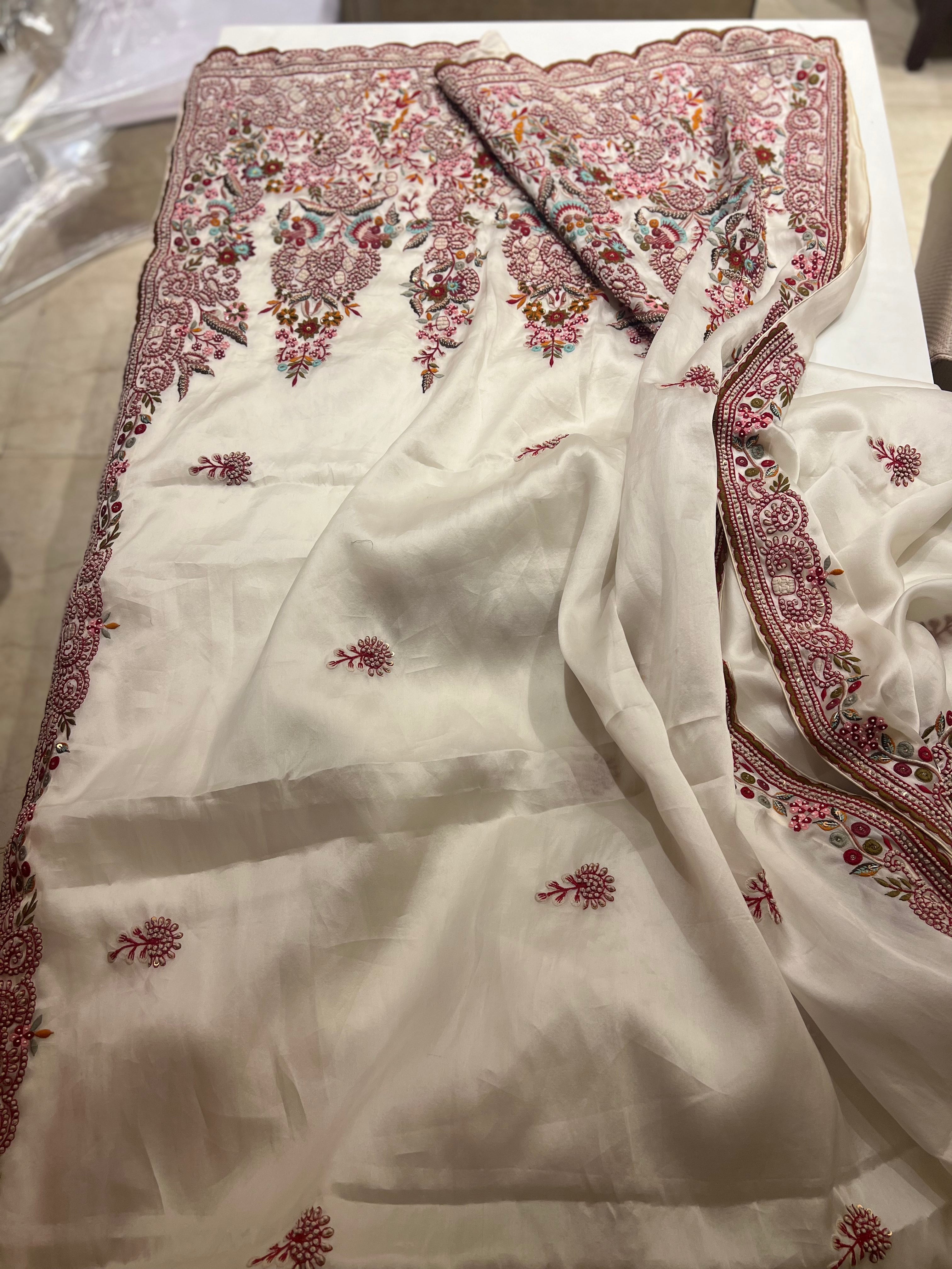Silk organza pure saree
