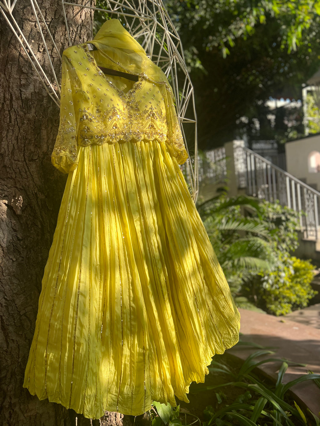 Sunshine Yellow Light Lehenga set