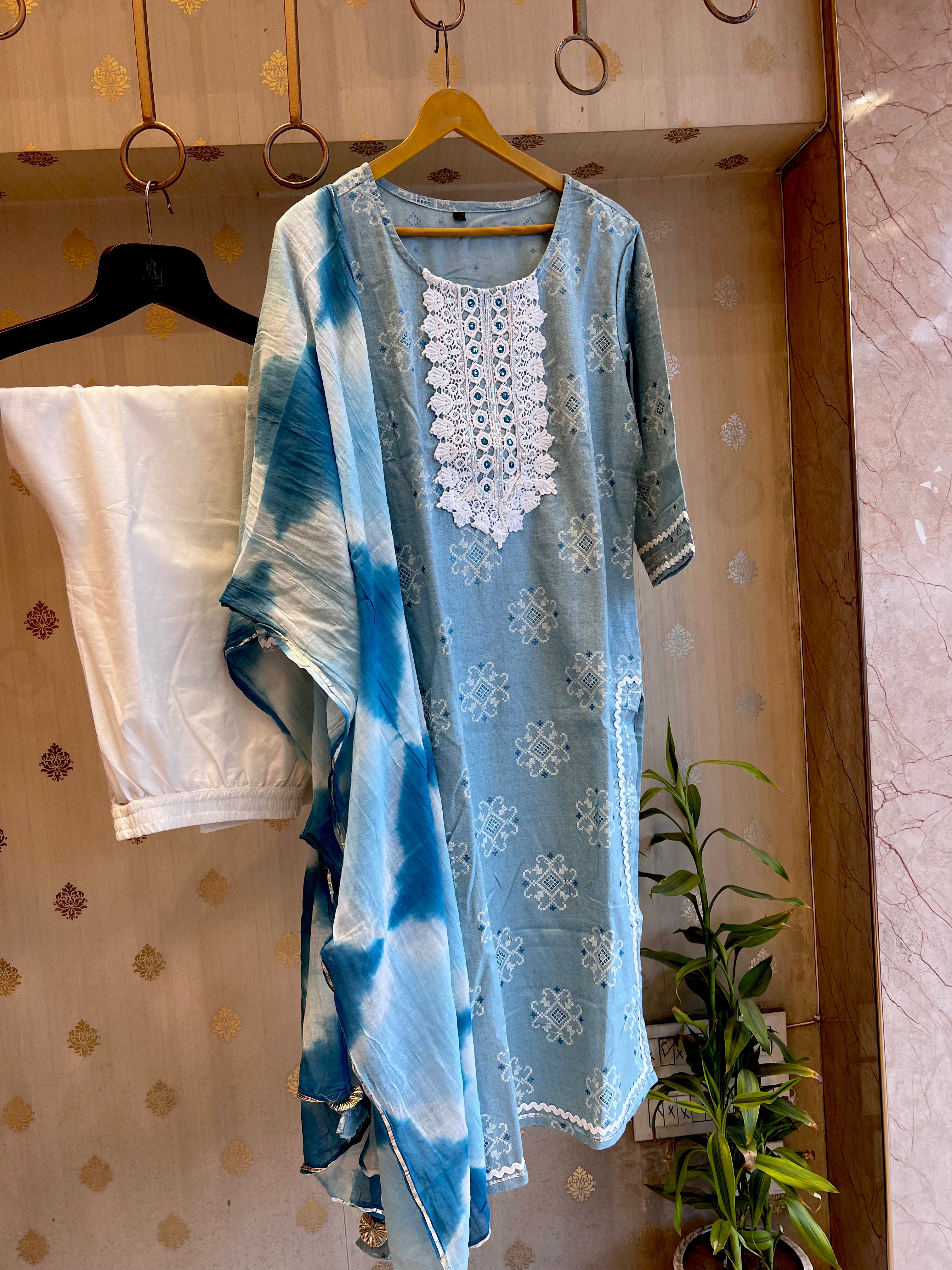 Aqua pure cotton set