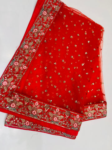 Red Bridal lehenga