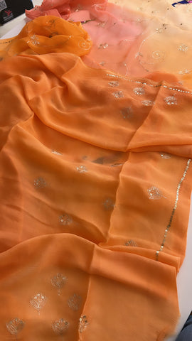 Rajputi chiffon saree