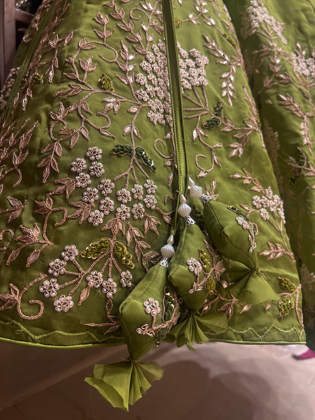 Hariyali green lehenga set