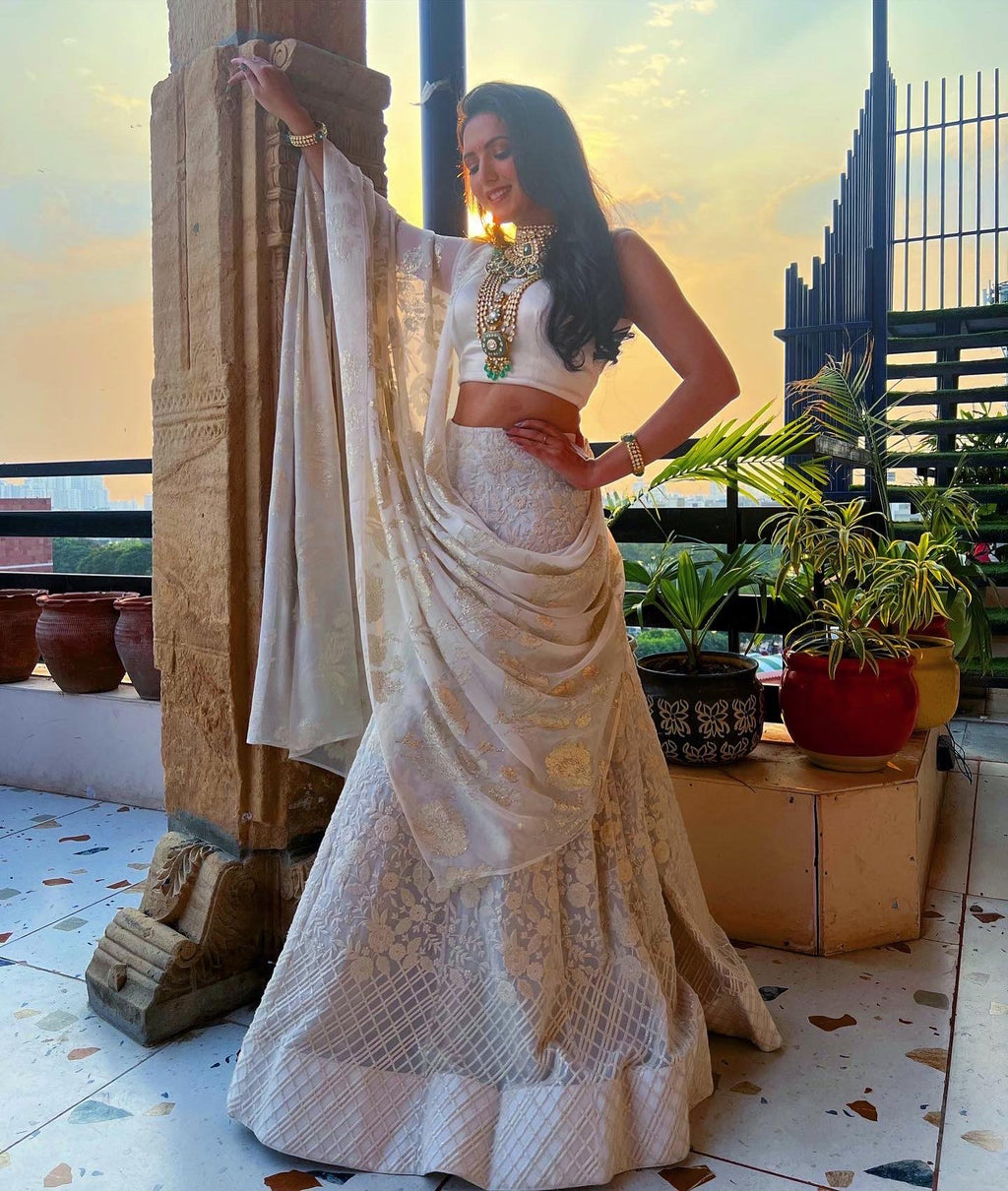 Lucknowi Ivory lehenga