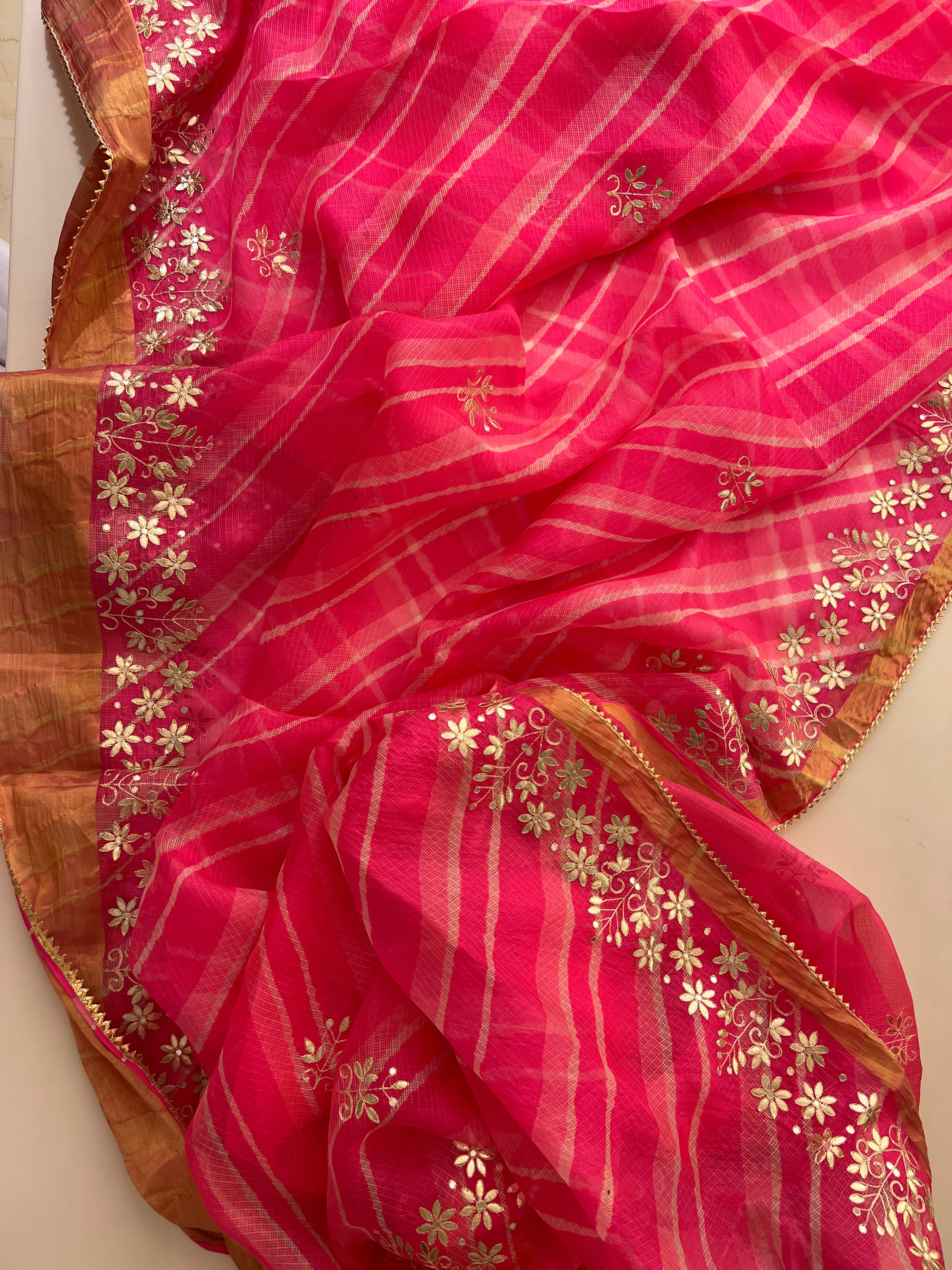 Kotasilk pure lehriya saree