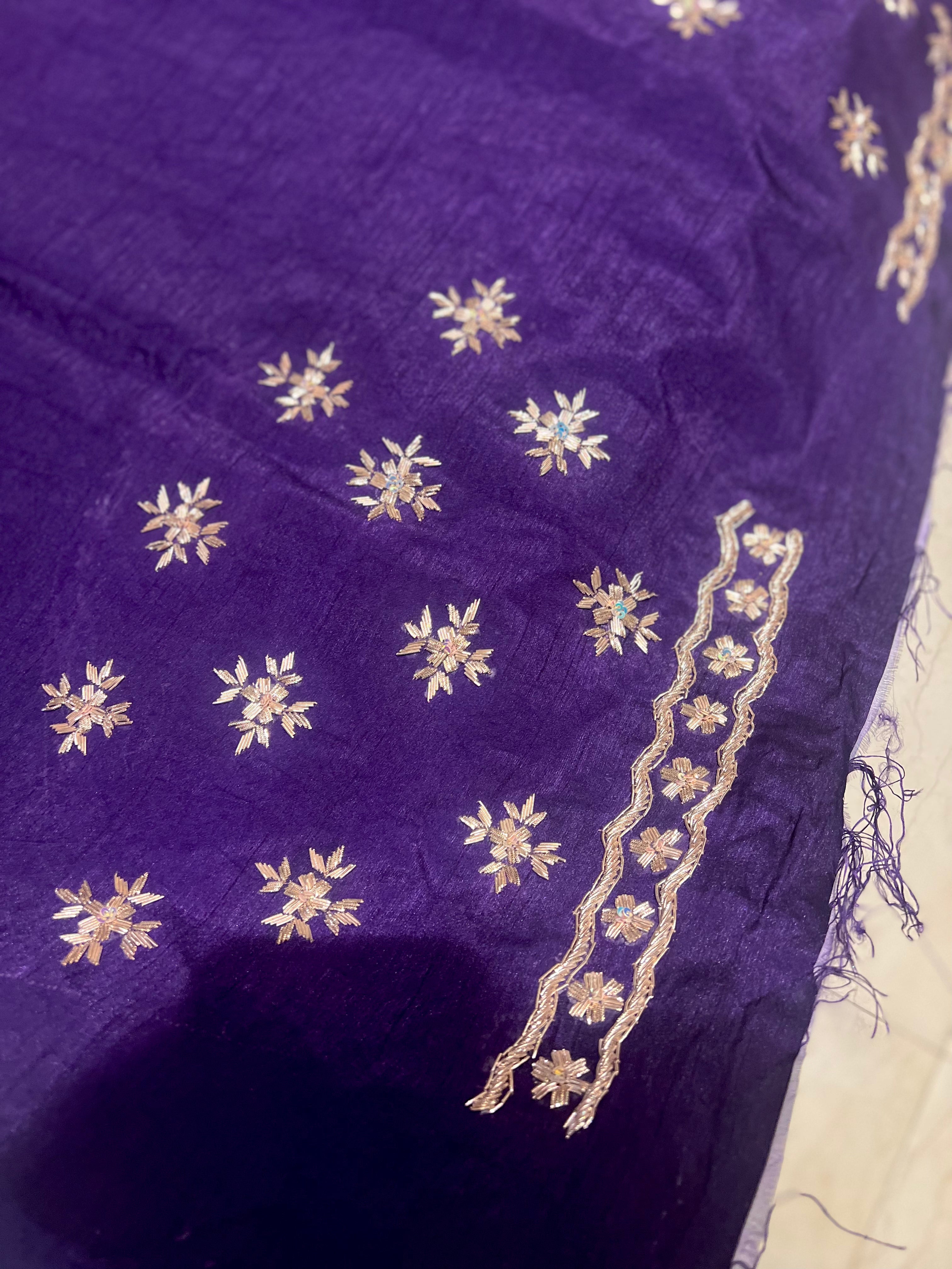 Raw silk Lehenga set