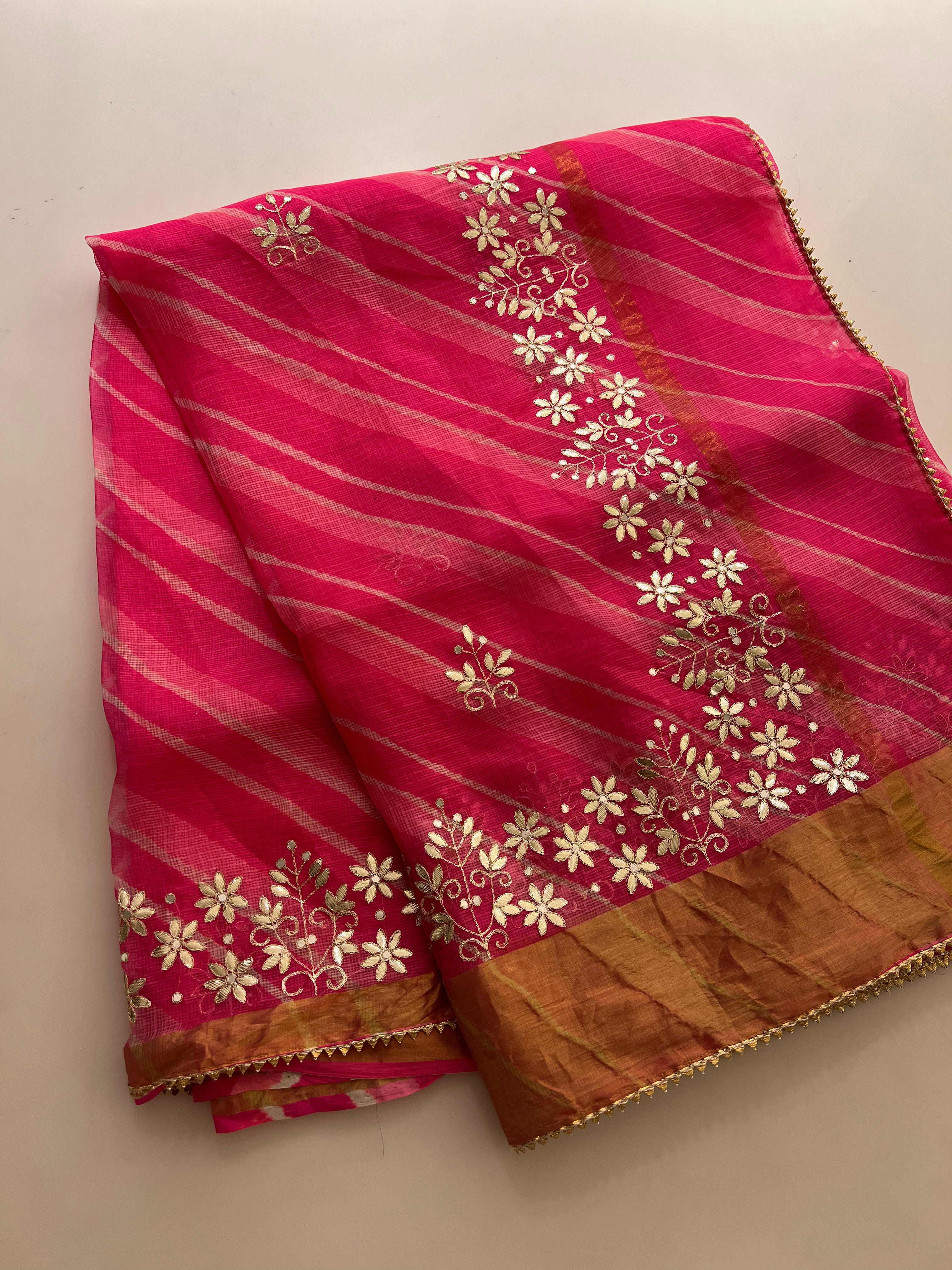 Kotasilk pure lehriya saree