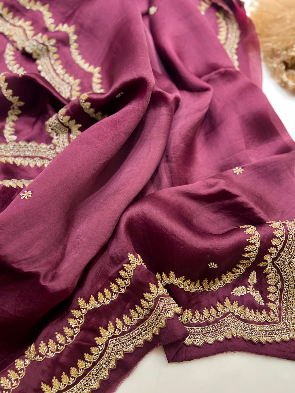 Wine Saree