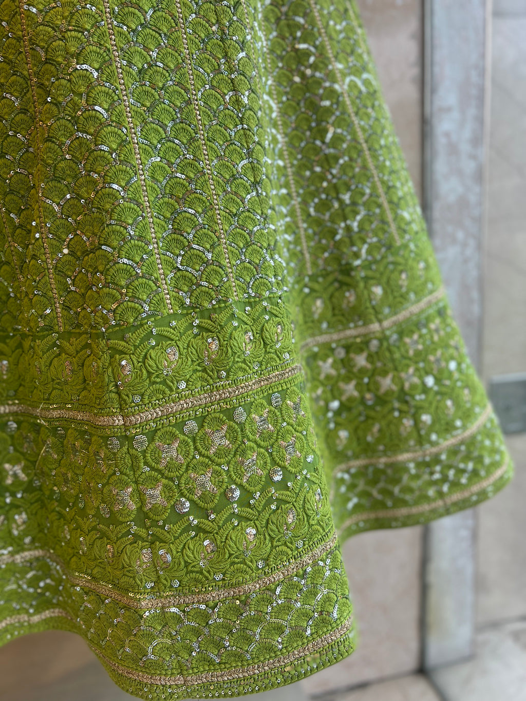 Lucknowi sequins Lehenga set