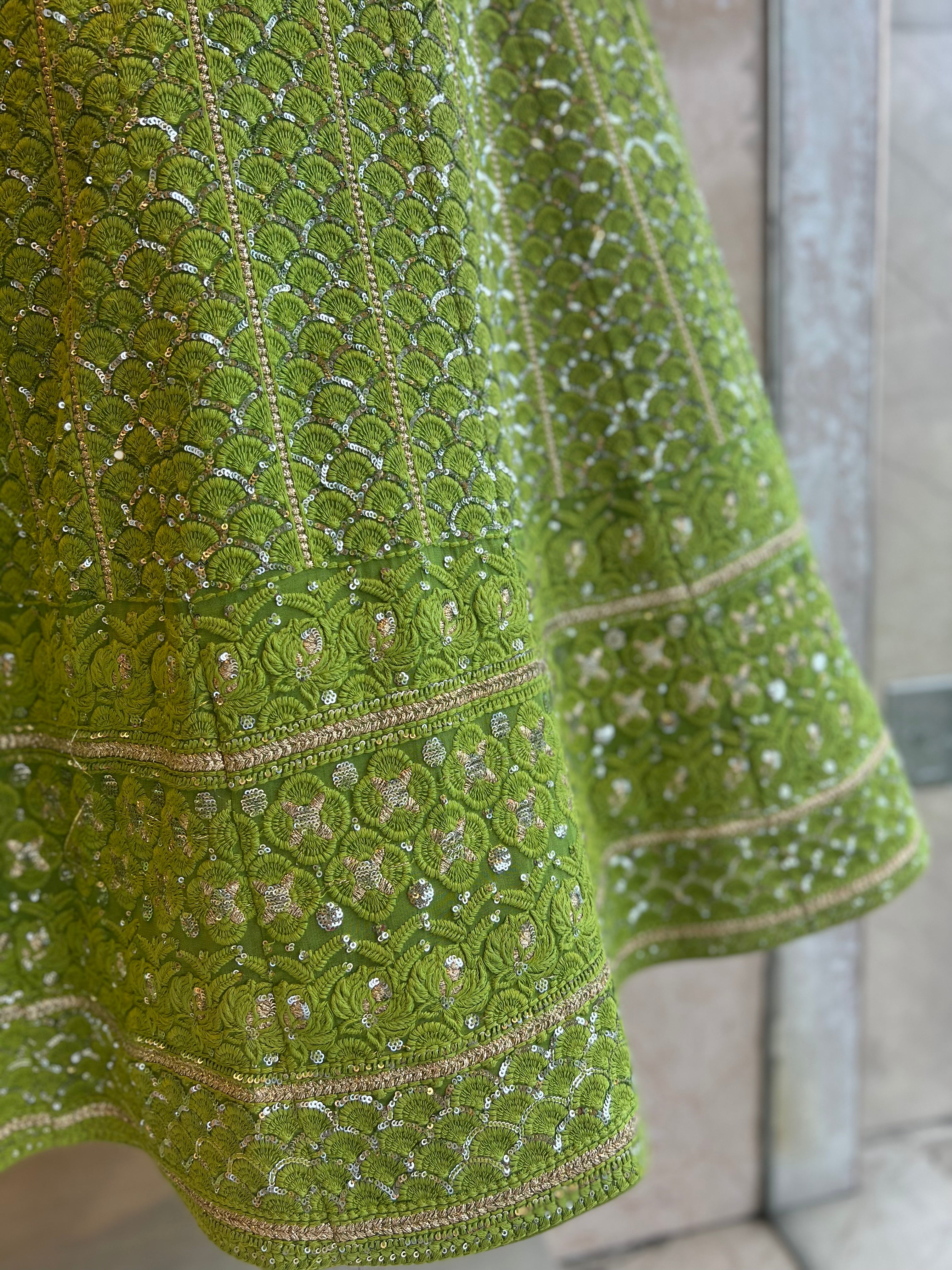 Lucknowi sequins Lehenga set