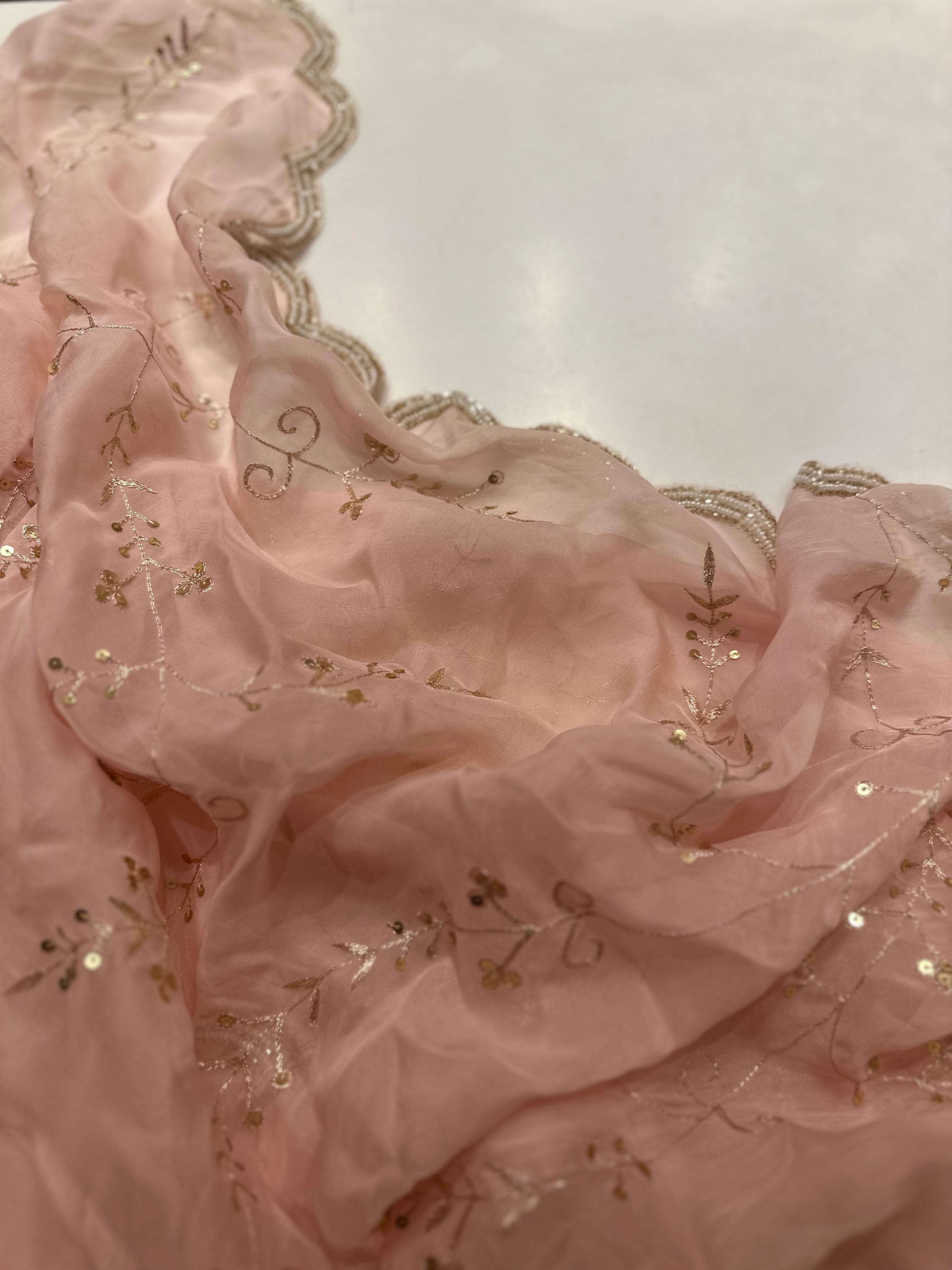 Rose Gold saree