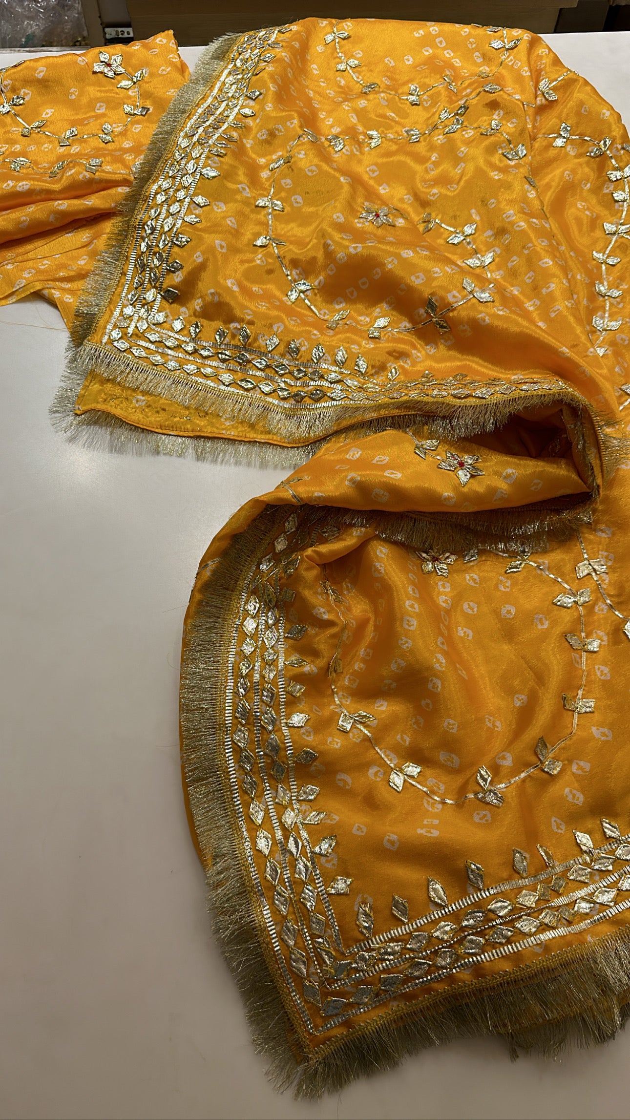 Bandhani katcha gotapatti Chaniya choli set
