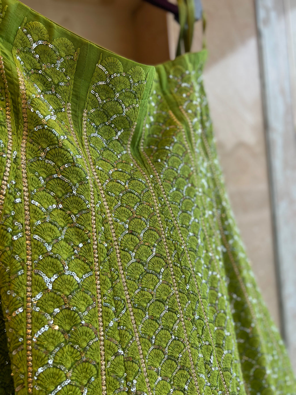 Lucknowi sequins Lehenga set