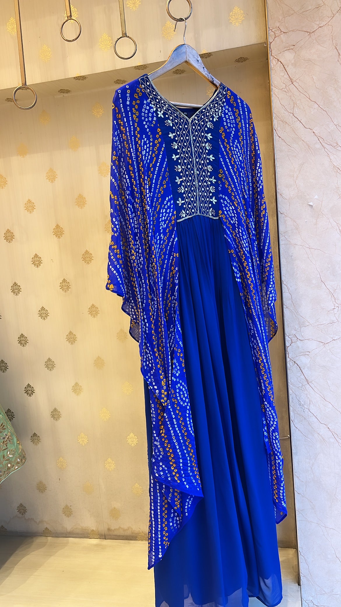 Royal Blue bandhani