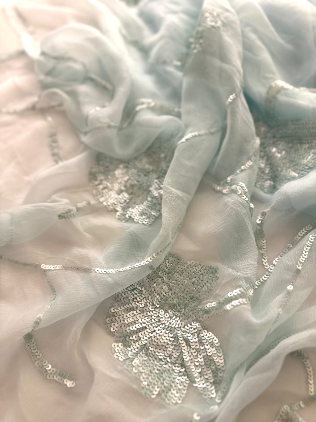 Glam Queen aqua saree