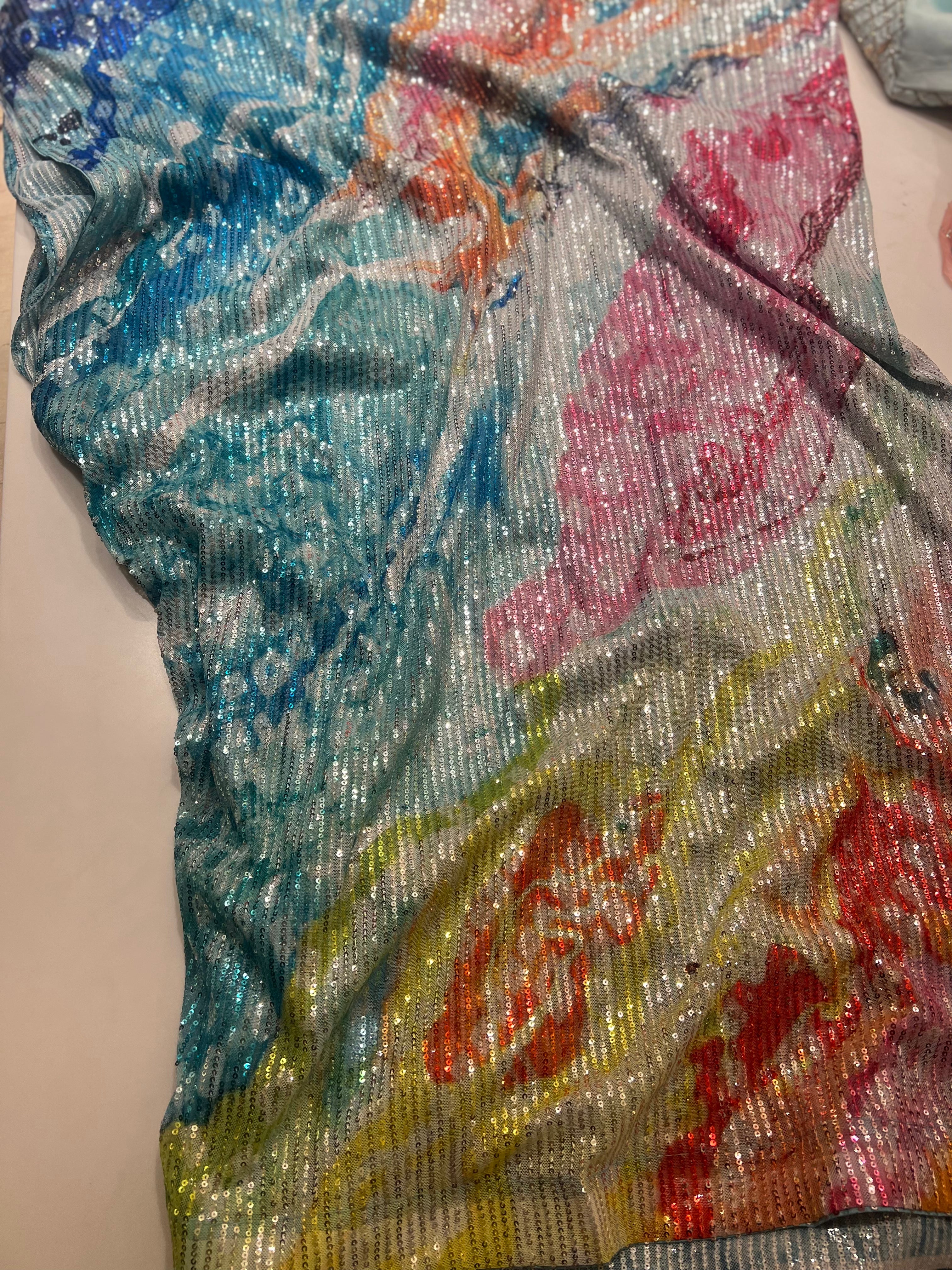 Cocktail Look ocean saree