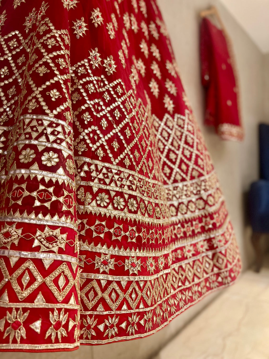 Rajwada Gotapatti organza lehenga set