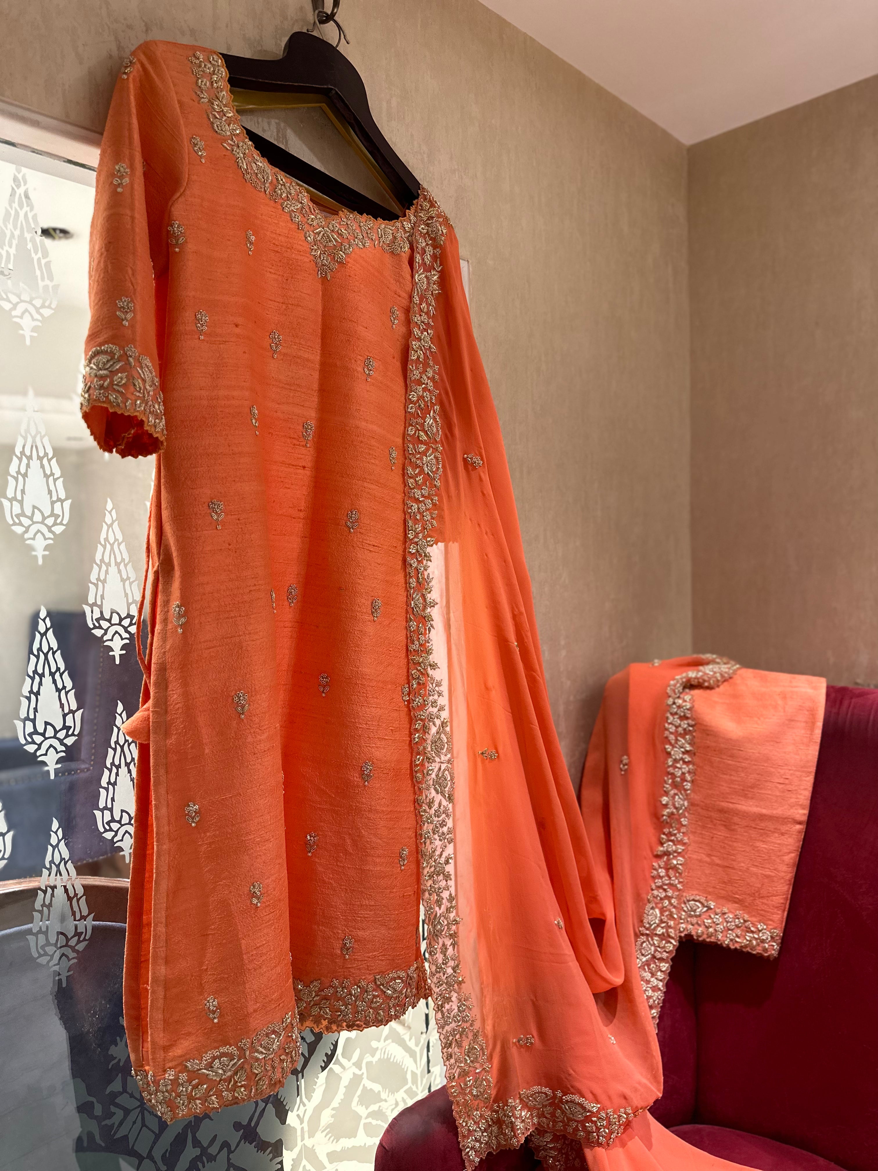 Handwork Gotapatti saree