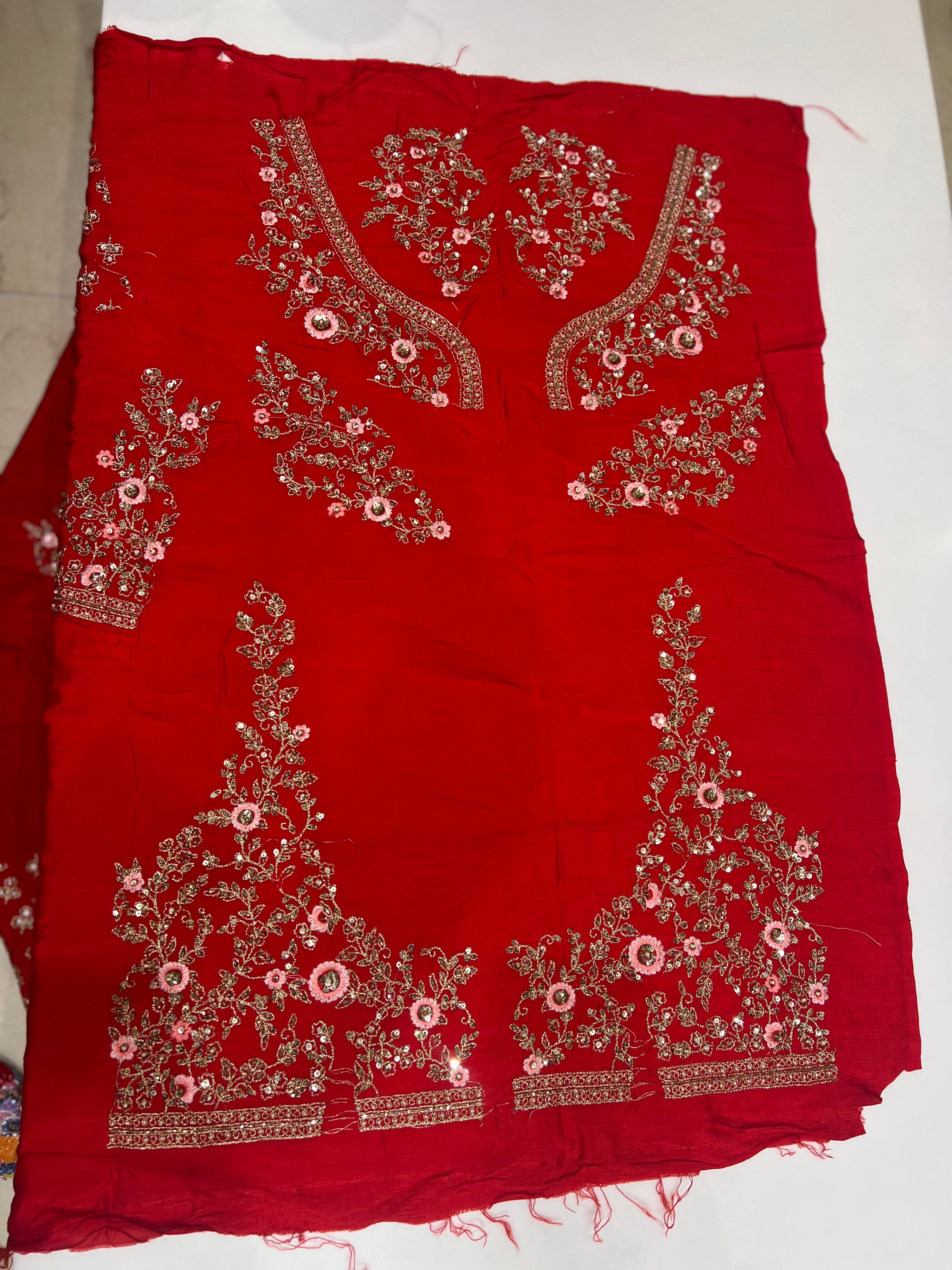 Red Bridal lehenga