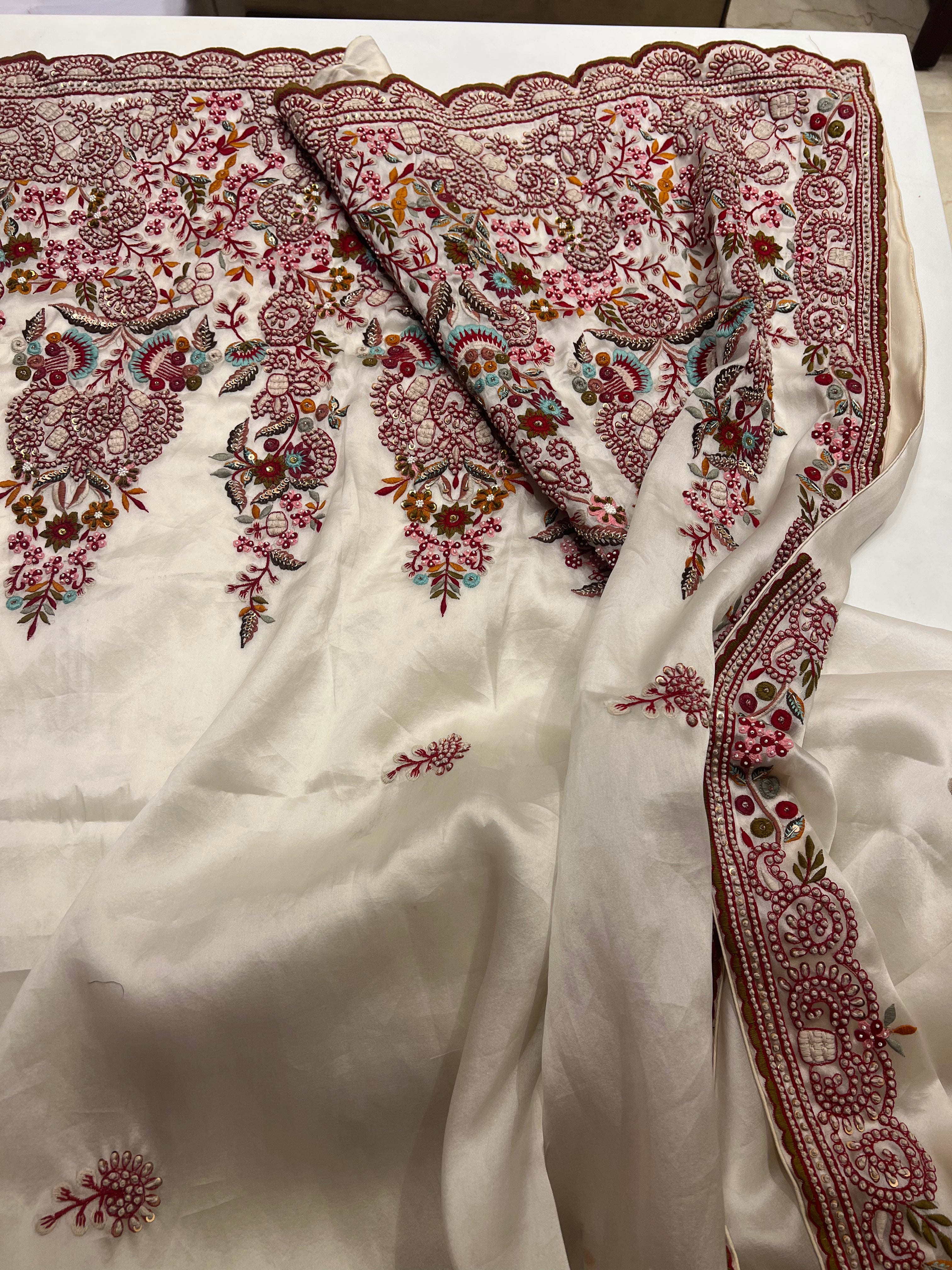 Silk organza pure saree