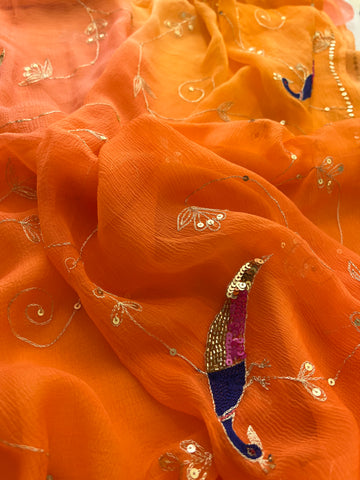 Rajputi chiffon saree