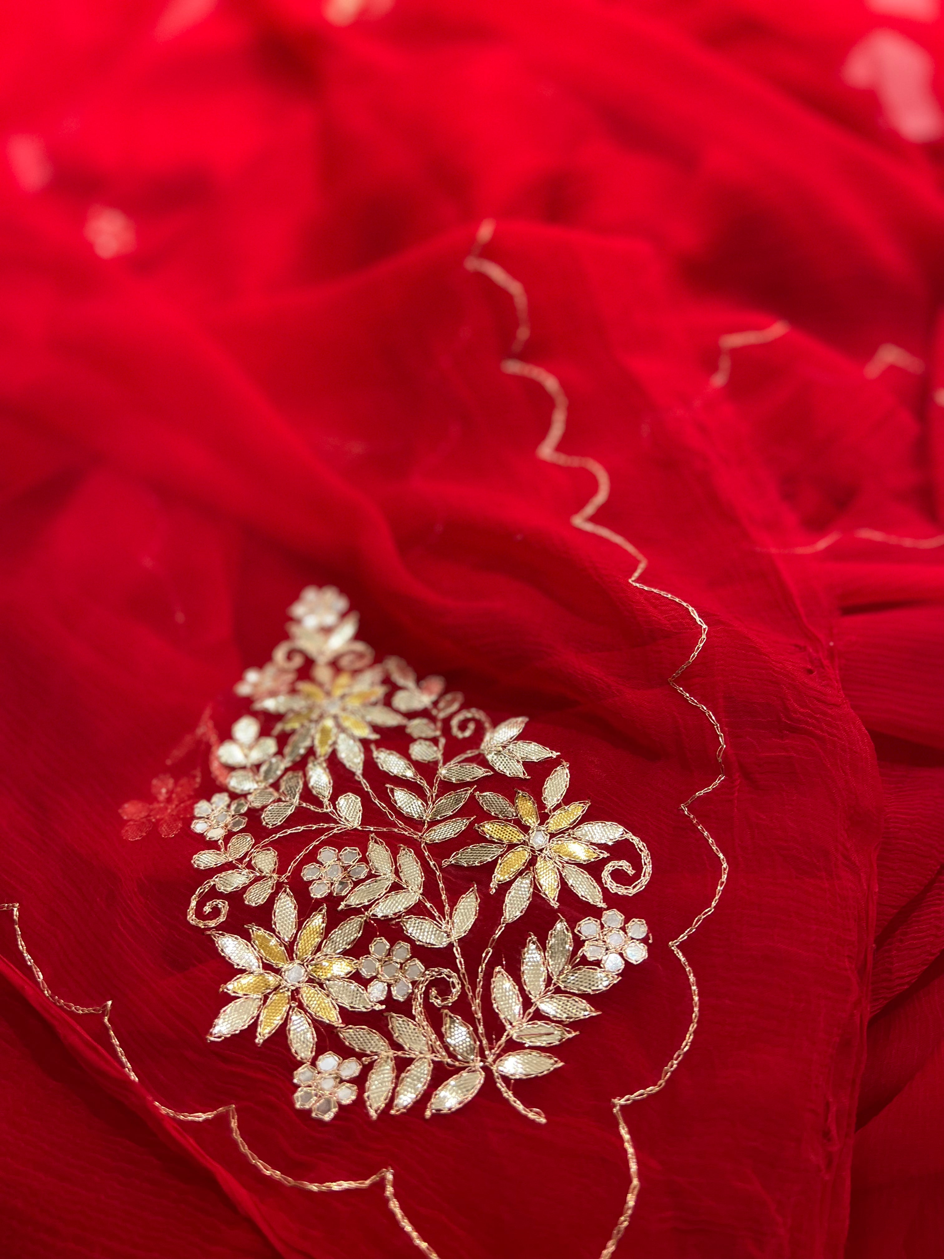 Karwachauth Red Saree