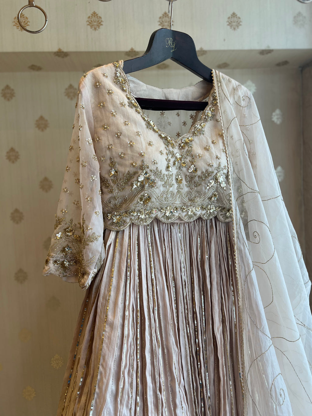 Nude Light Lehenga set
