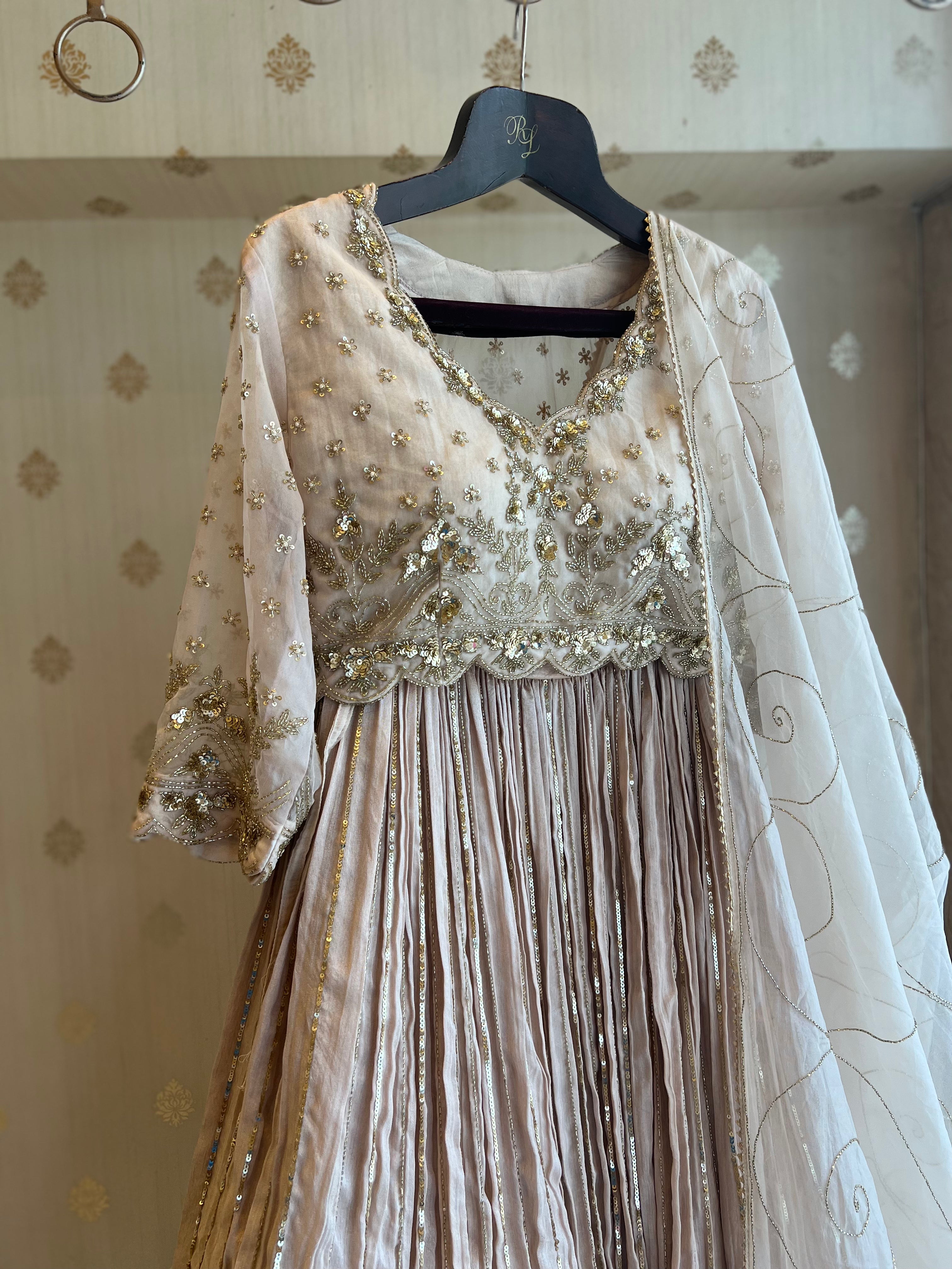 Nude Light Lehenga set