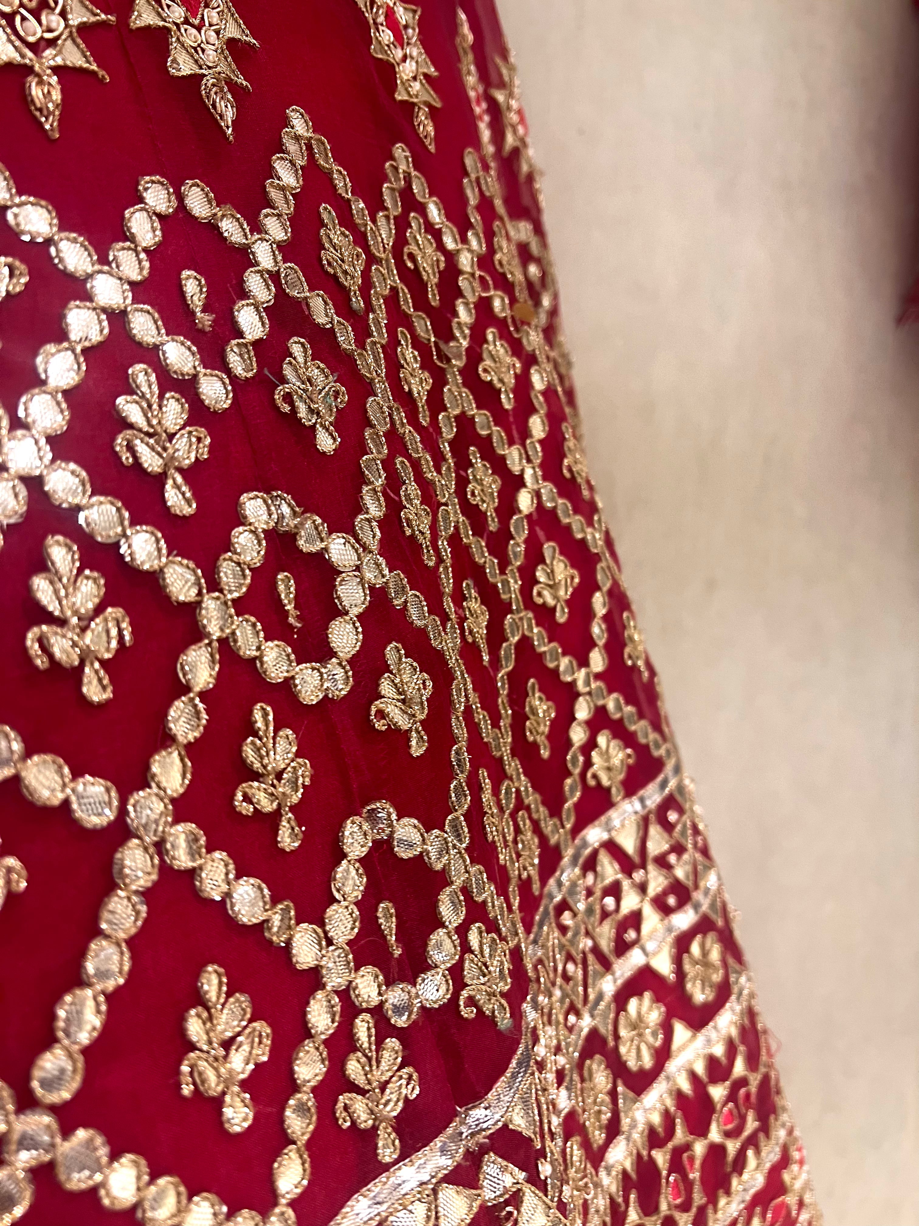 Rajwada Gotapatti organza lehenga set