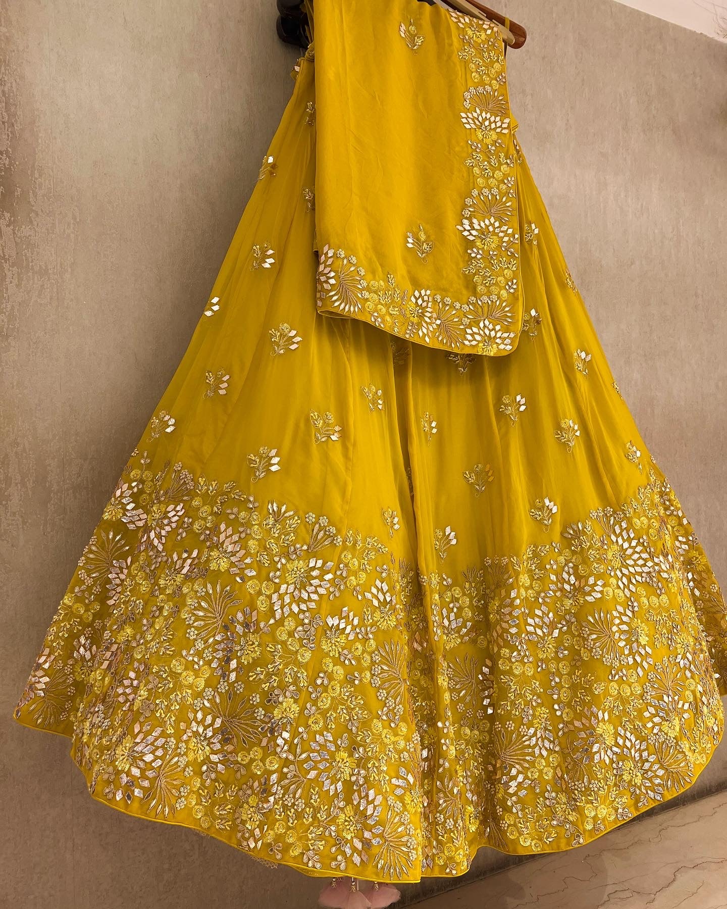 Katcha gota Lehenga set