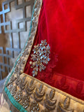 Raw silk lehenga