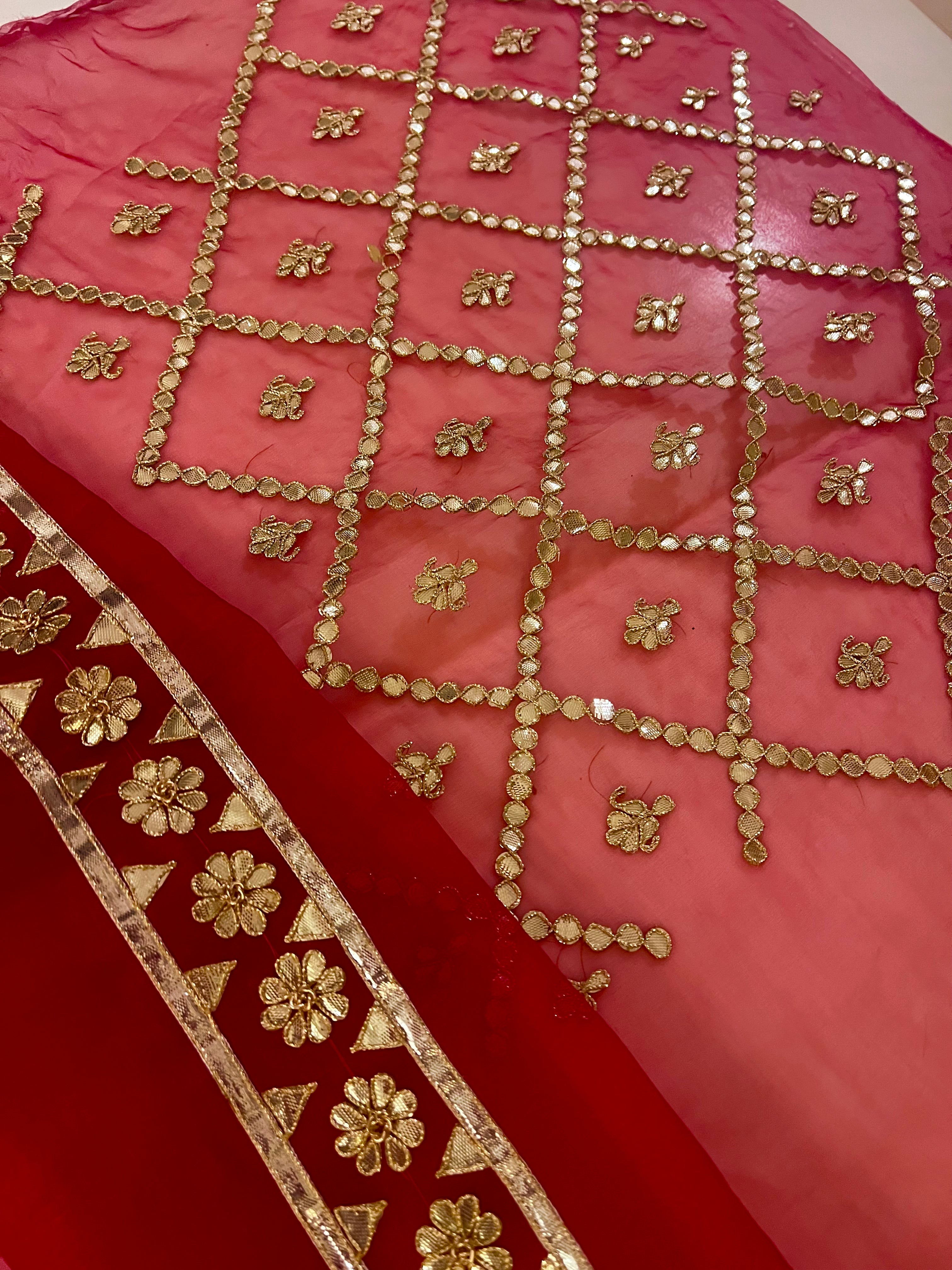 Rajwada Gotapatti organza lehenga set