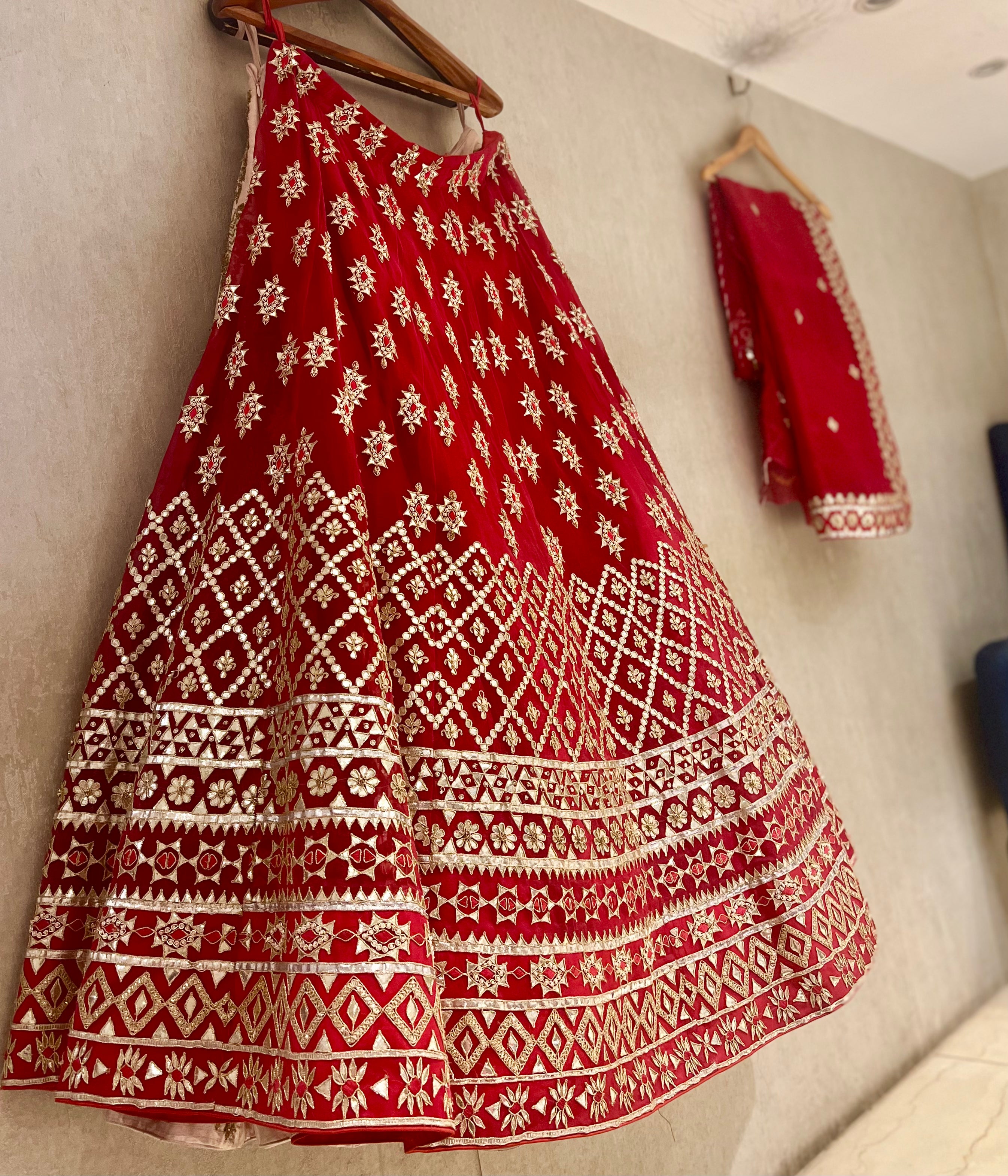 Rajwada Gotapatti organza lehenga set