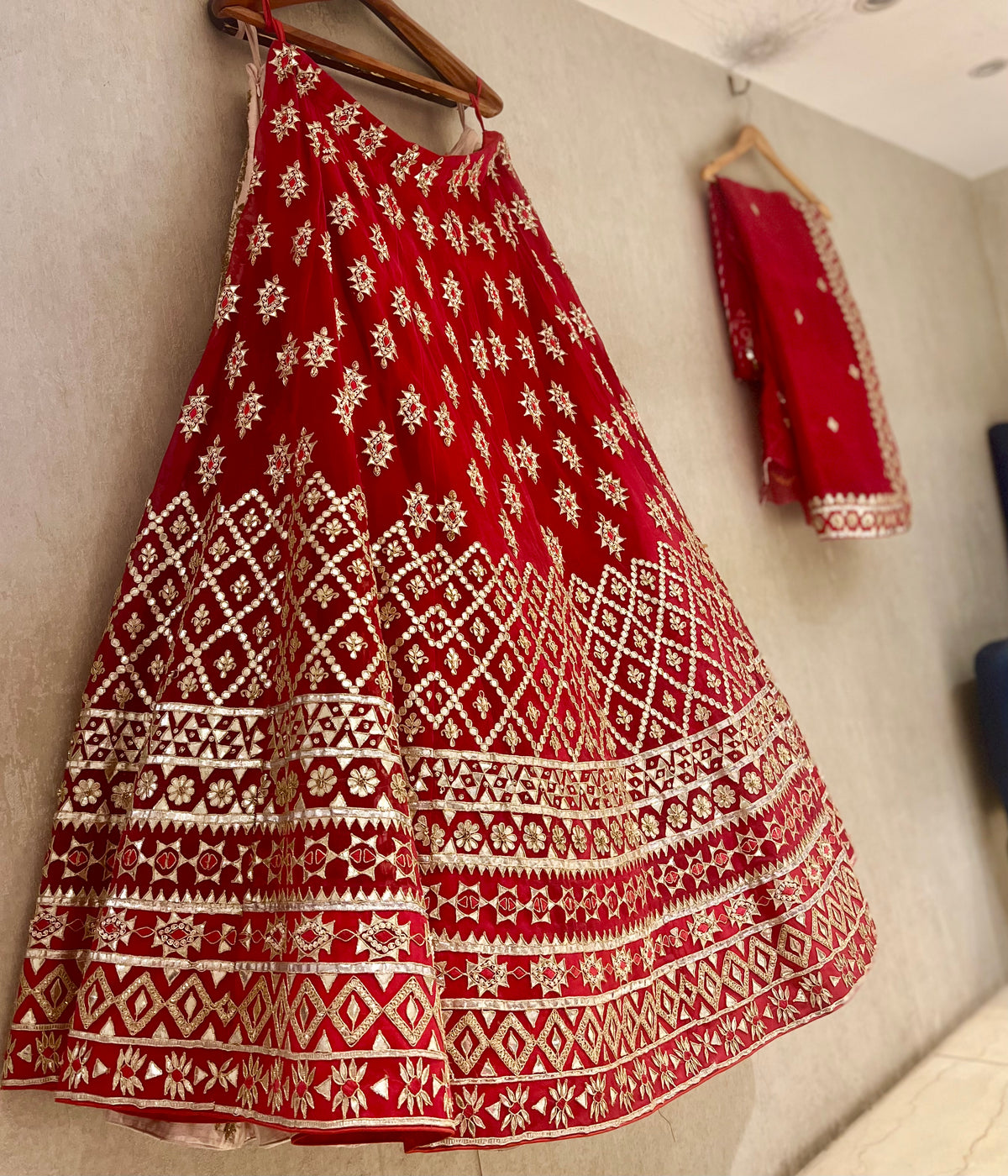 Rajwada Gotapatti organza lehenga set