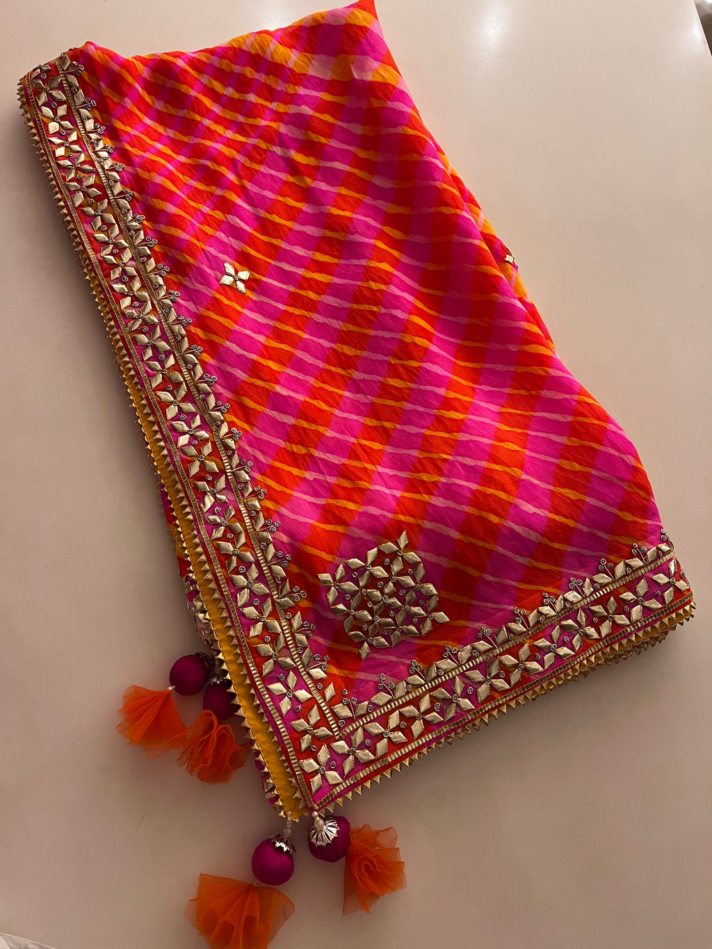 Lehriya Saree