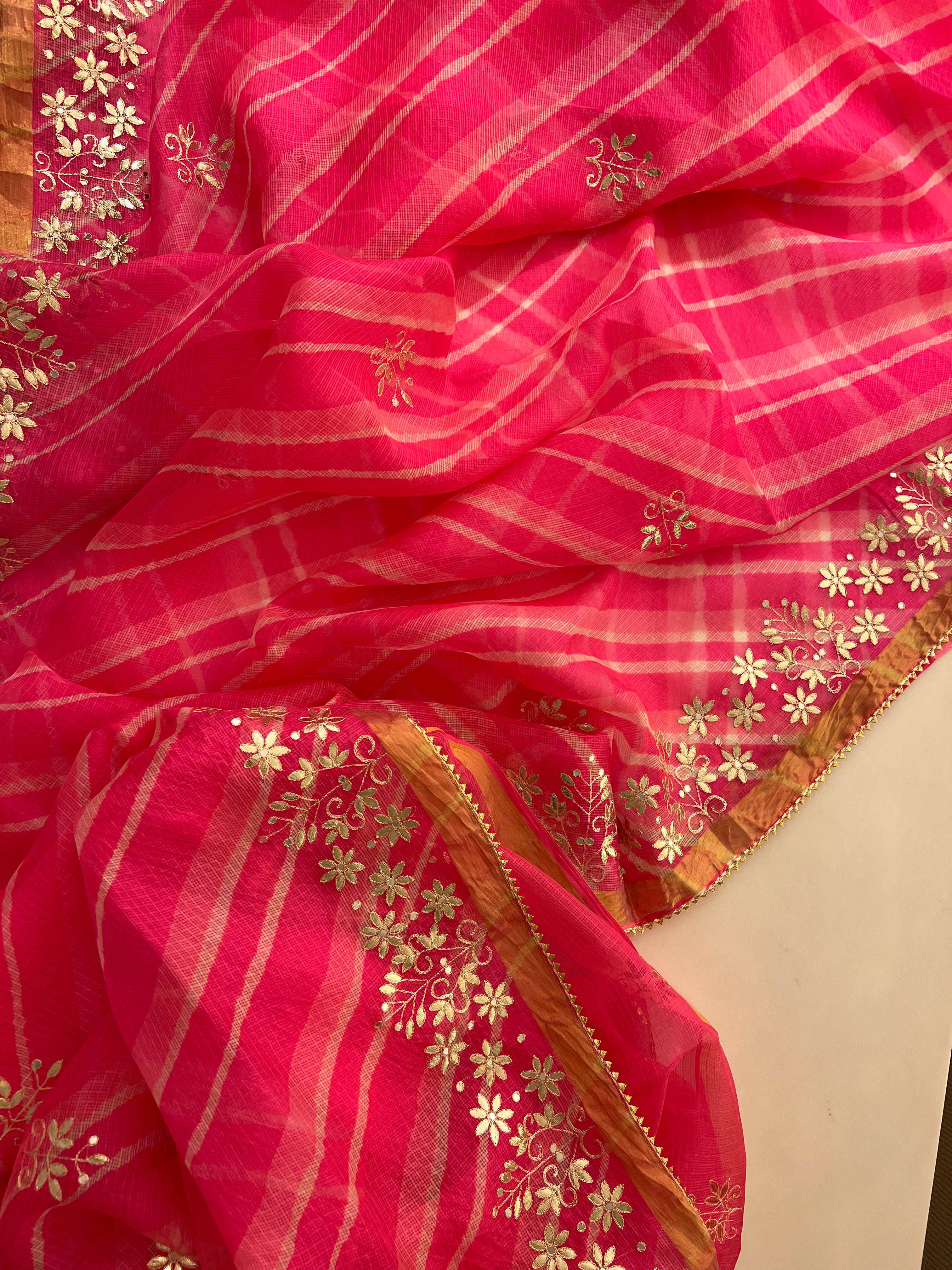 Kotasilk pure lehriya saree