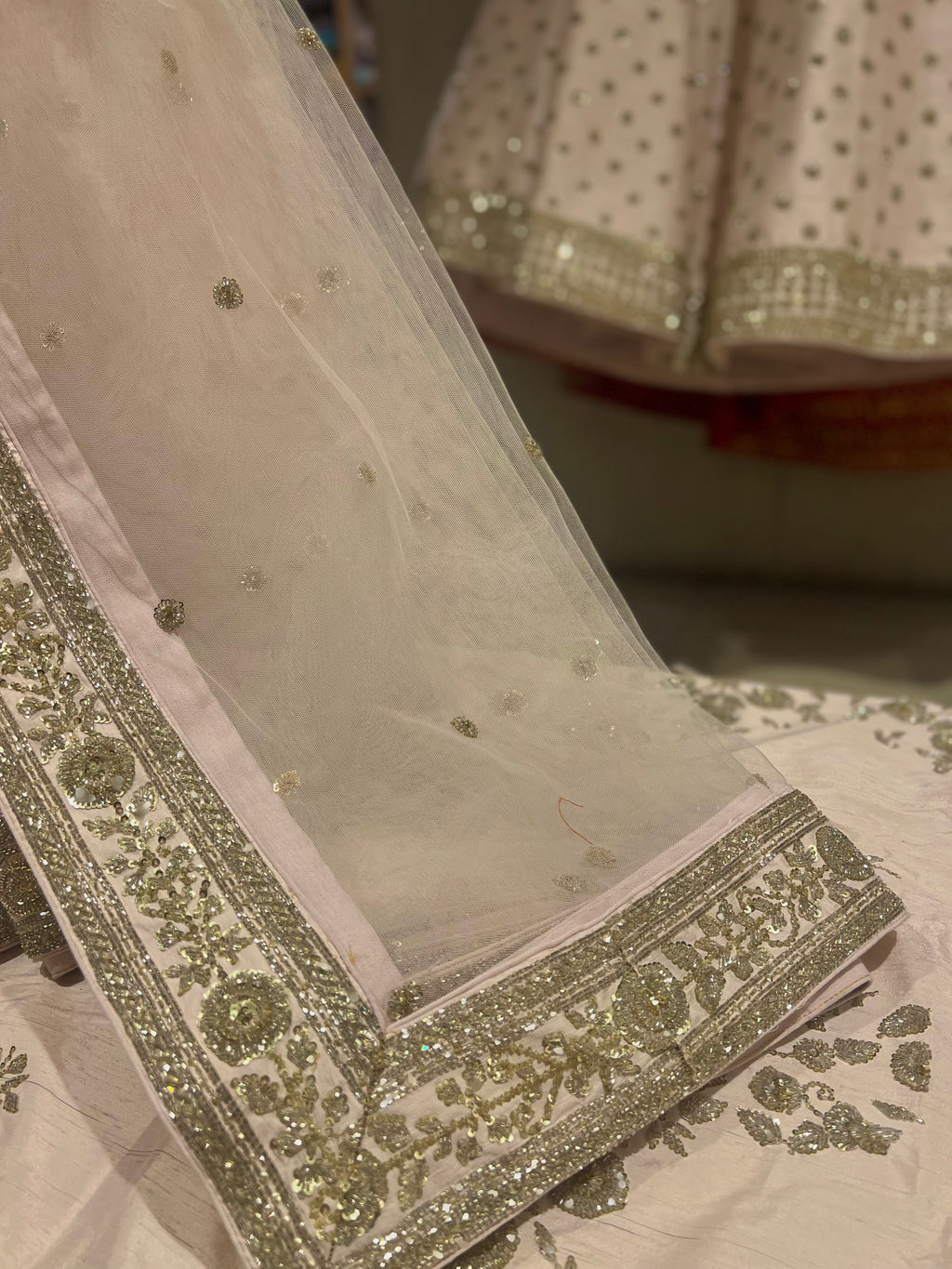 Exclusive Powder pink lehenga set