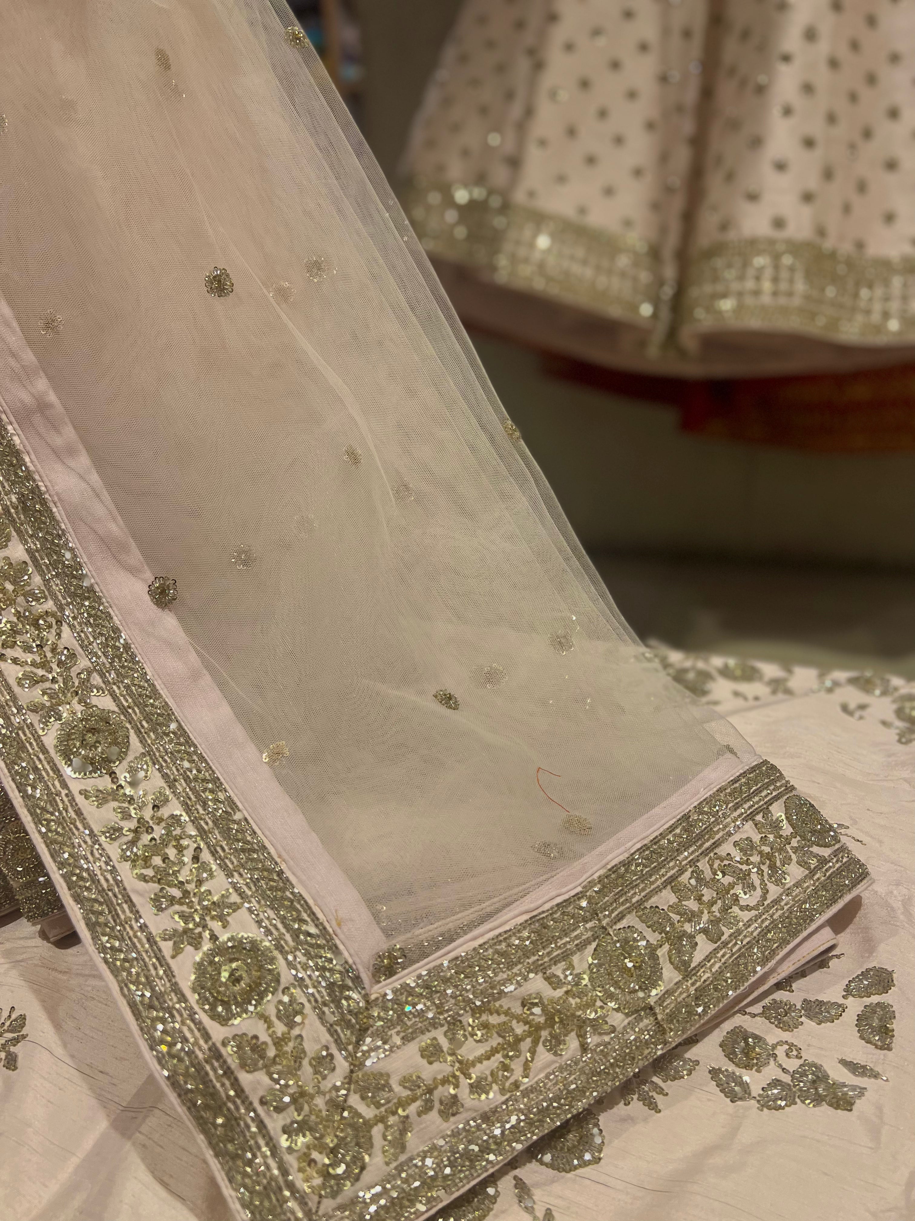 Exclusive Powder pink lehenga set