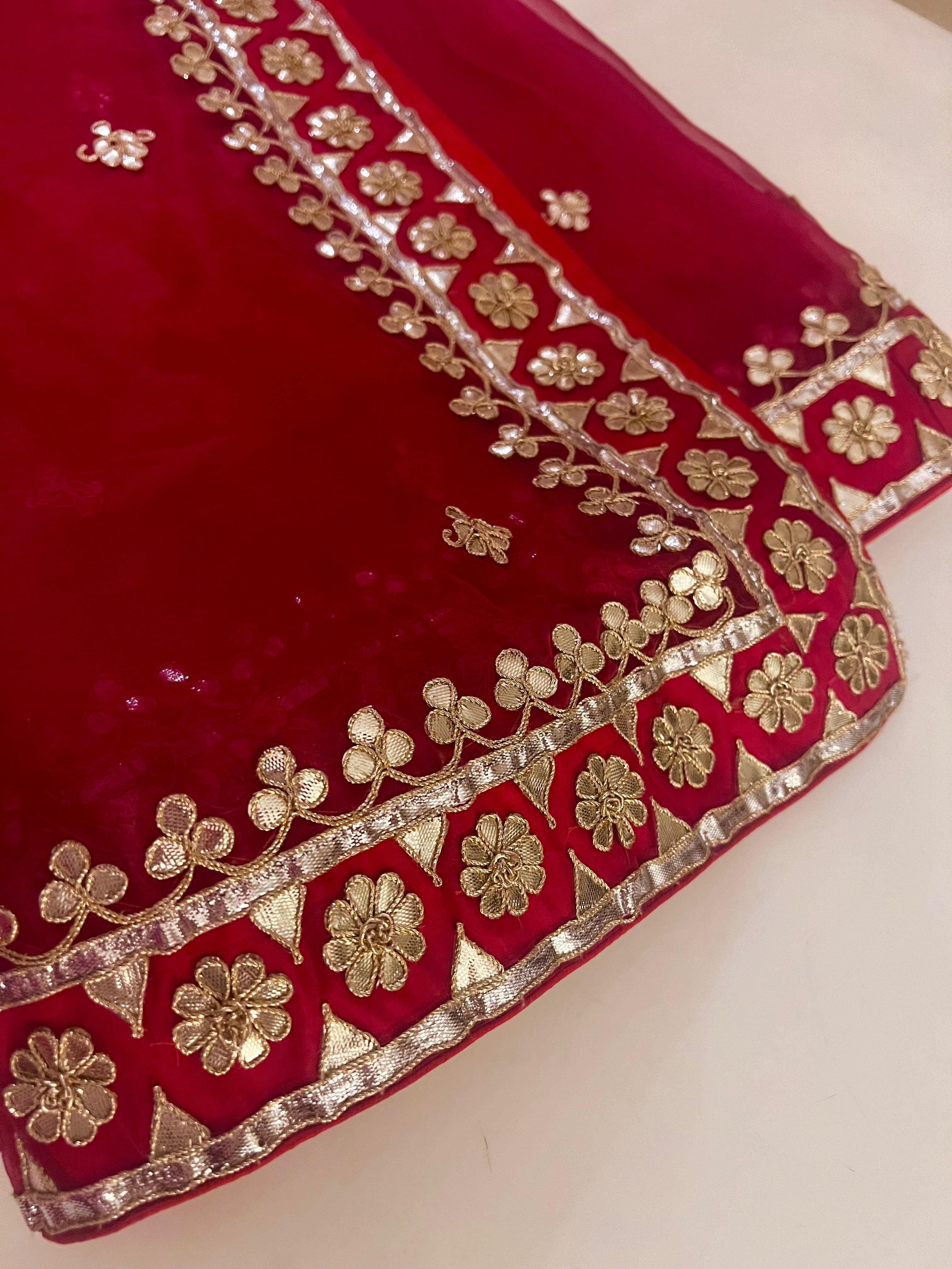 Rajwada Gotapatti organza lehenga set