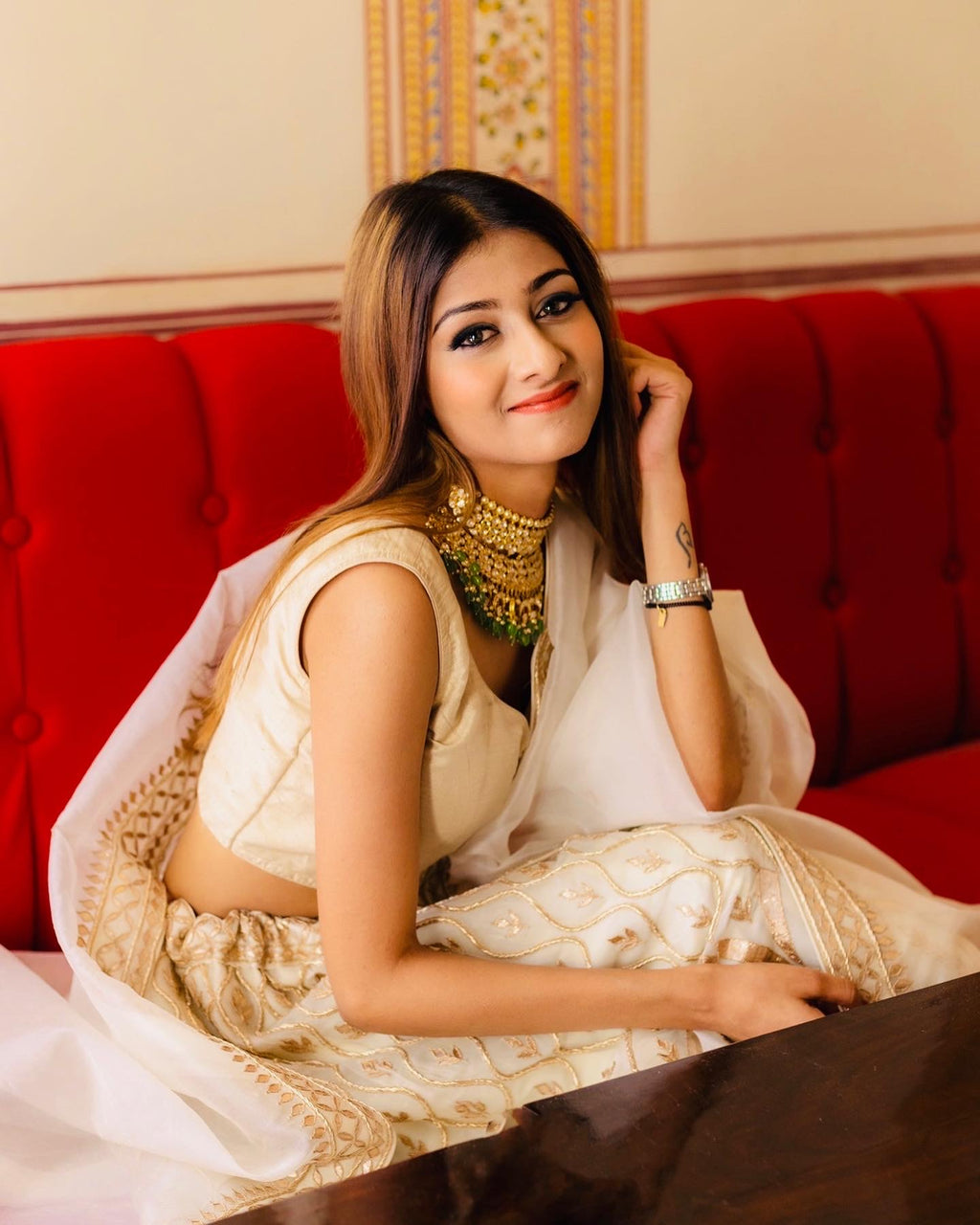 Sufi Ivory Lehenga