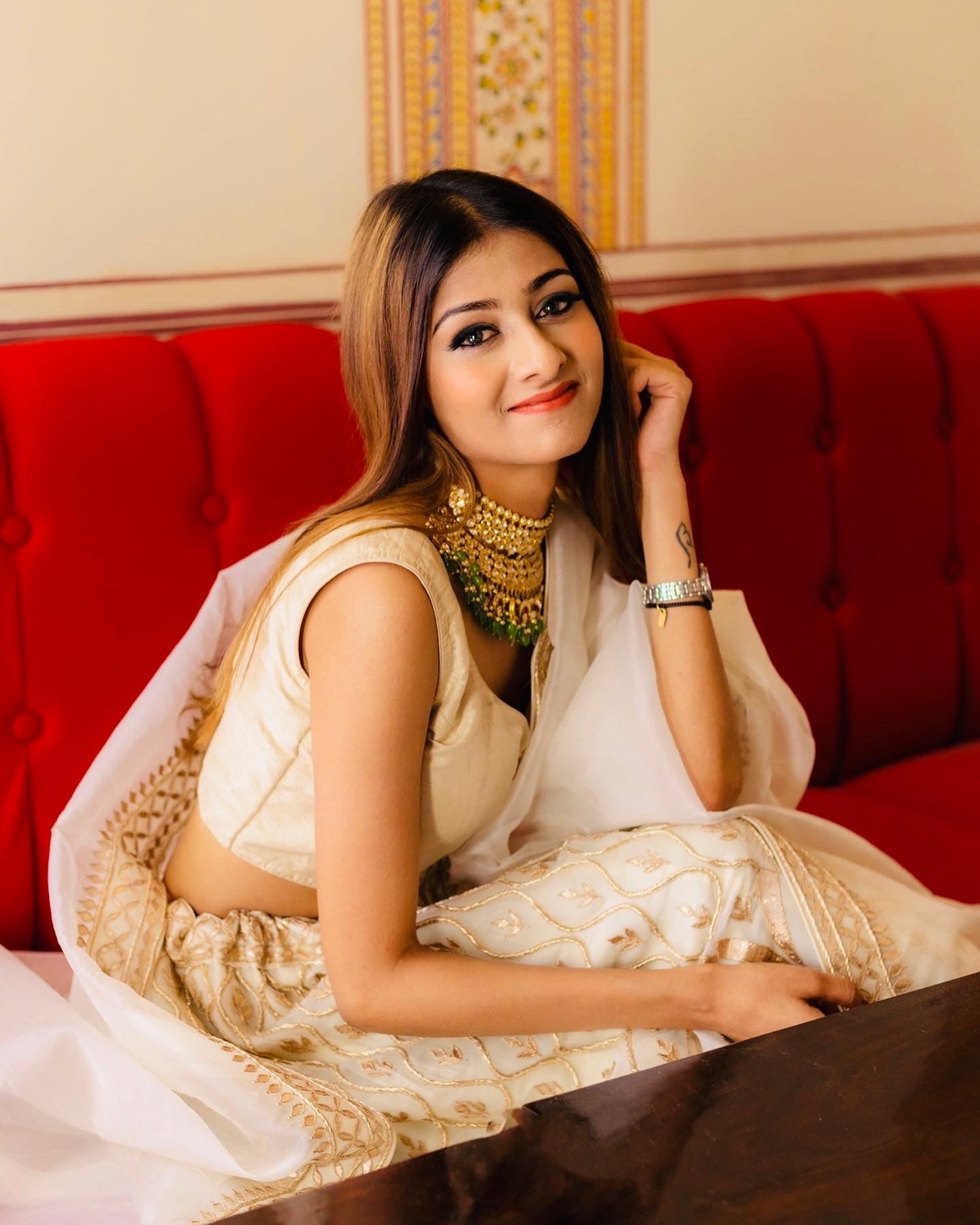 Sufi Ivory Lehenga