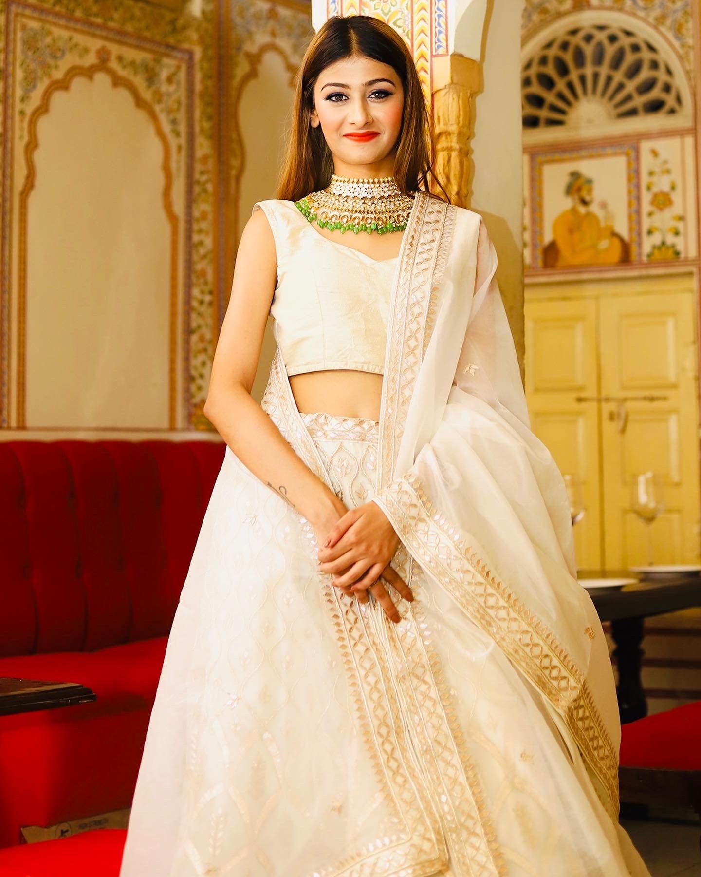 Sufi Ivory Lehenga