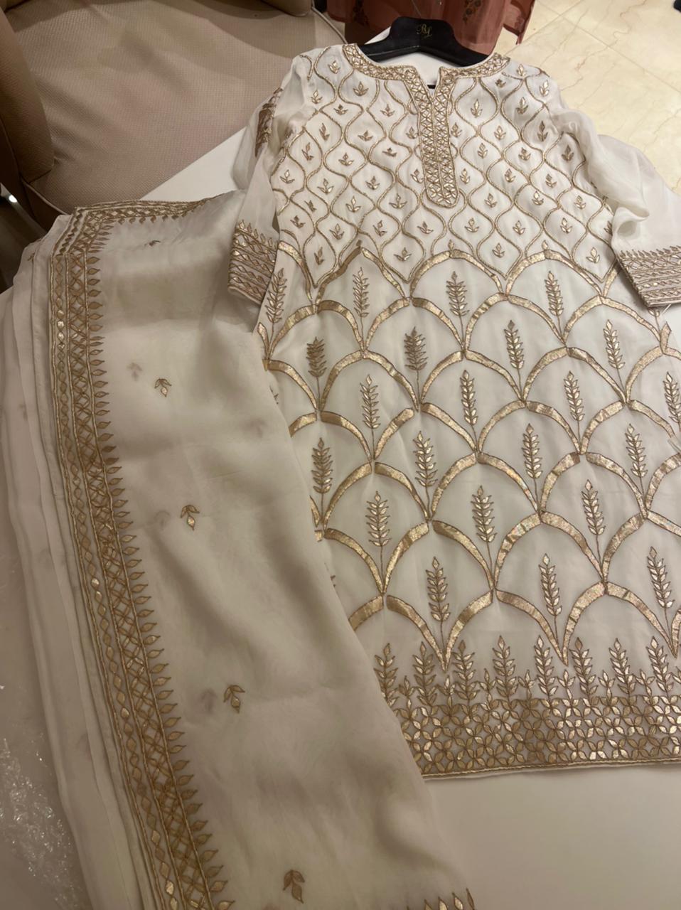 Gotapatti straight Suit set