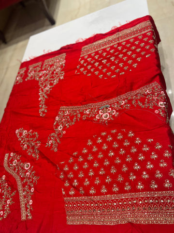 Red Bridal lehenga