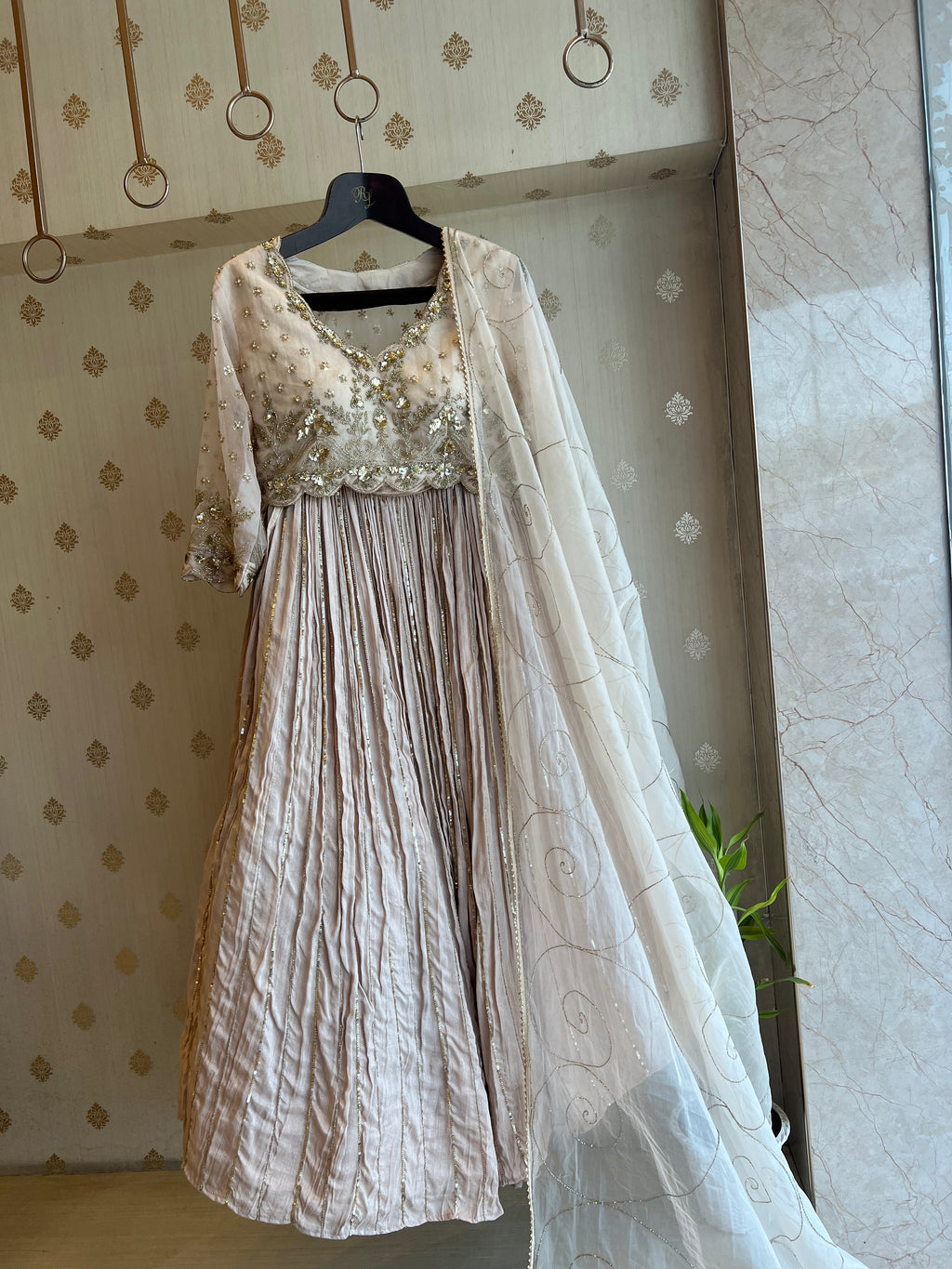 Nude Light Lehenga set