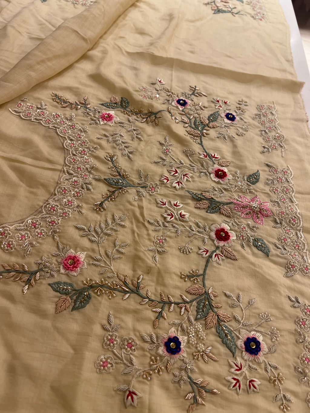Exclusive organza handwork