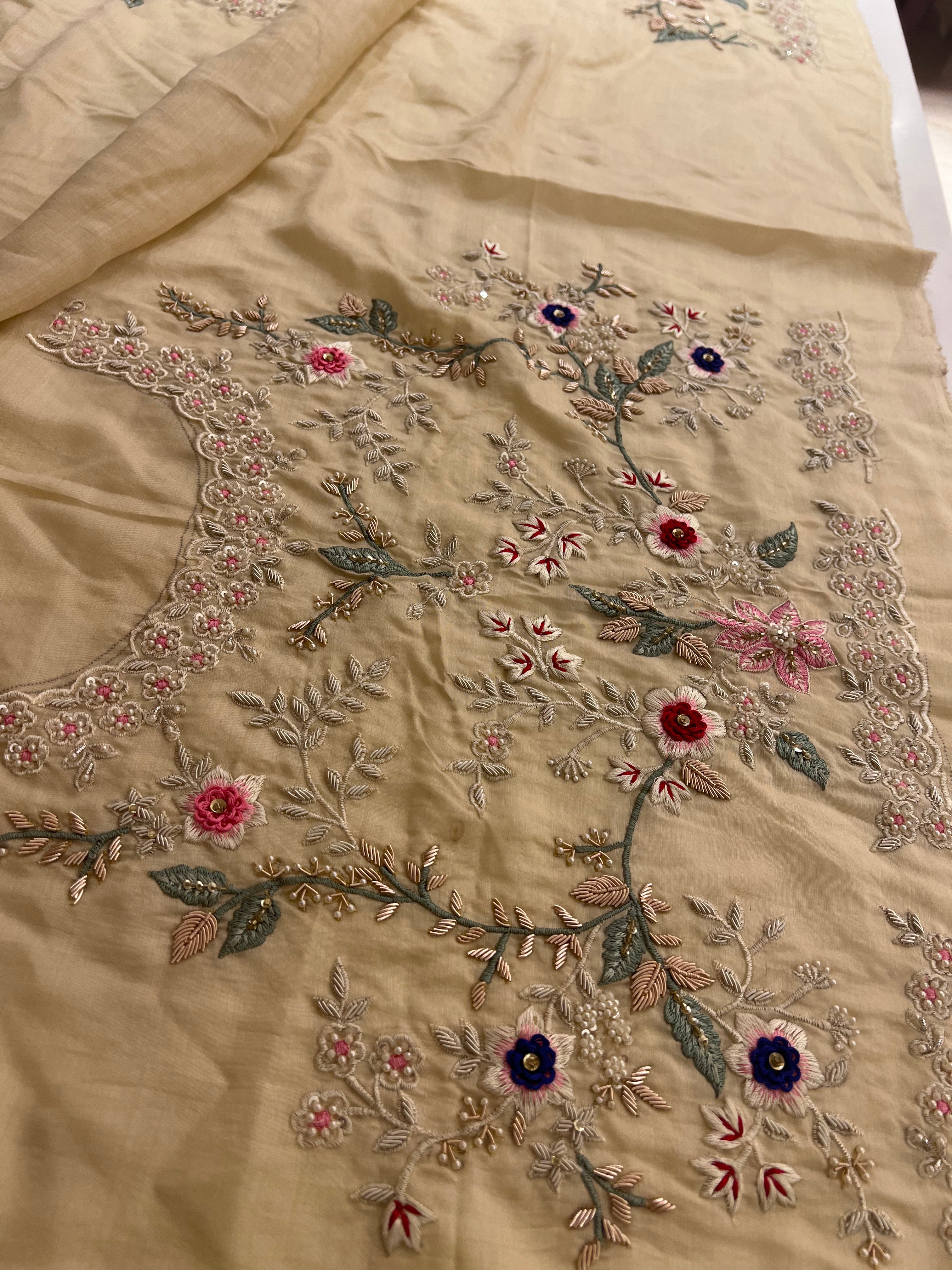 Exclusive organza handwork